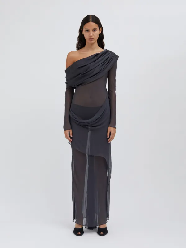 Silk Draped Shawl Dress sold by Christopher Esber