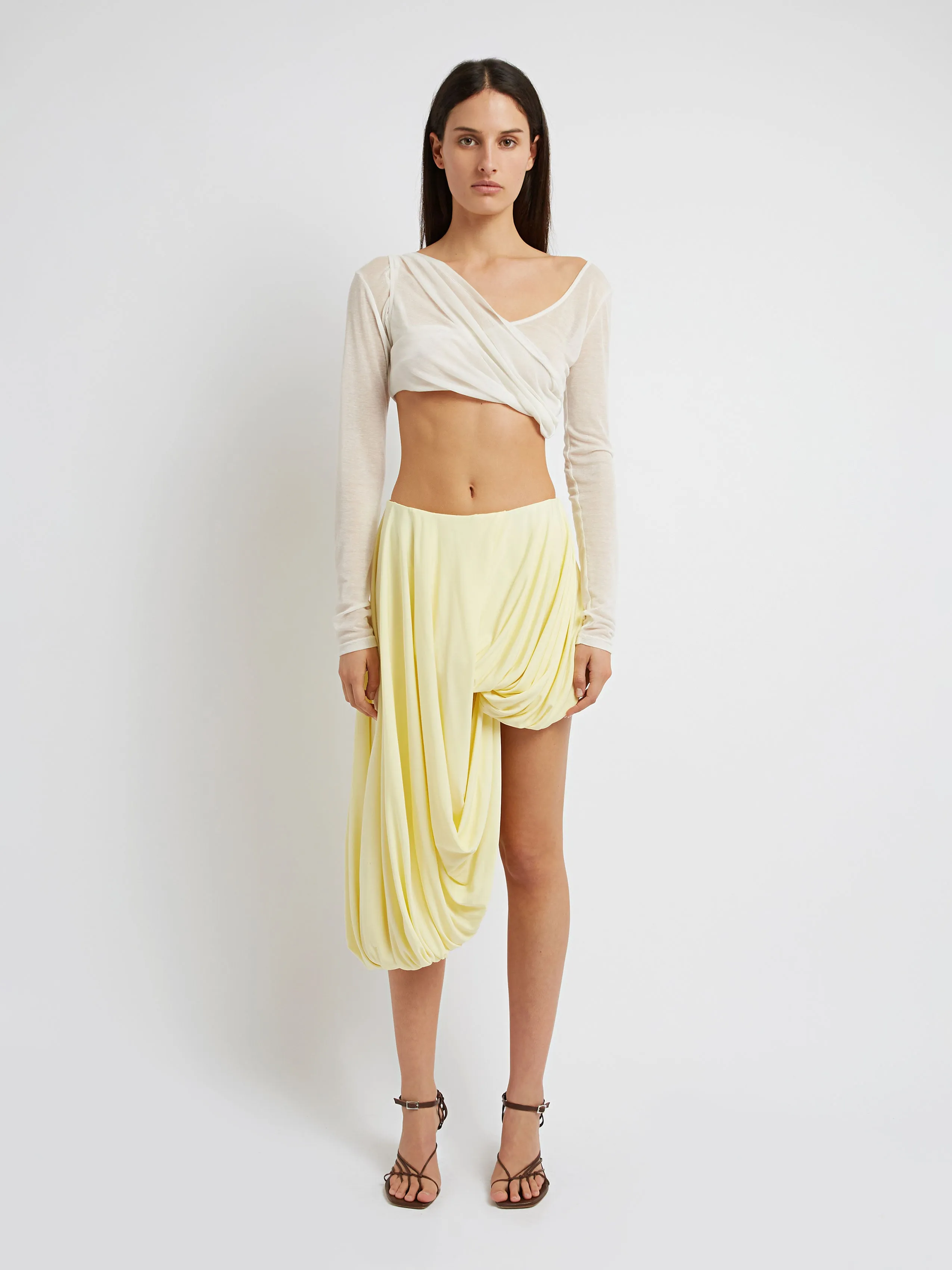 Folded Crop Long Sleeve Top sold by Christopher Esber product image thumbnail 2