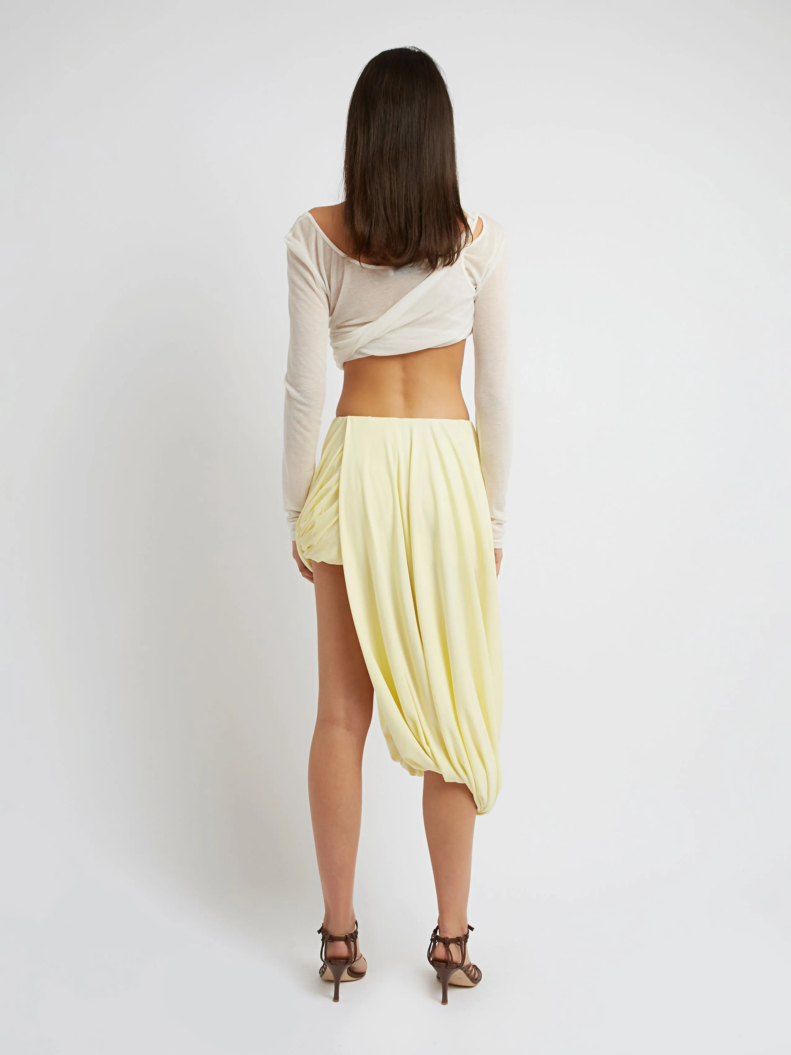 Folded Crop Long Sleeve Top sold by Christopher Esber product image thumbnail 4