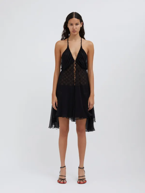 Fluted Silk Chemise Dress sold by Christopher Esber