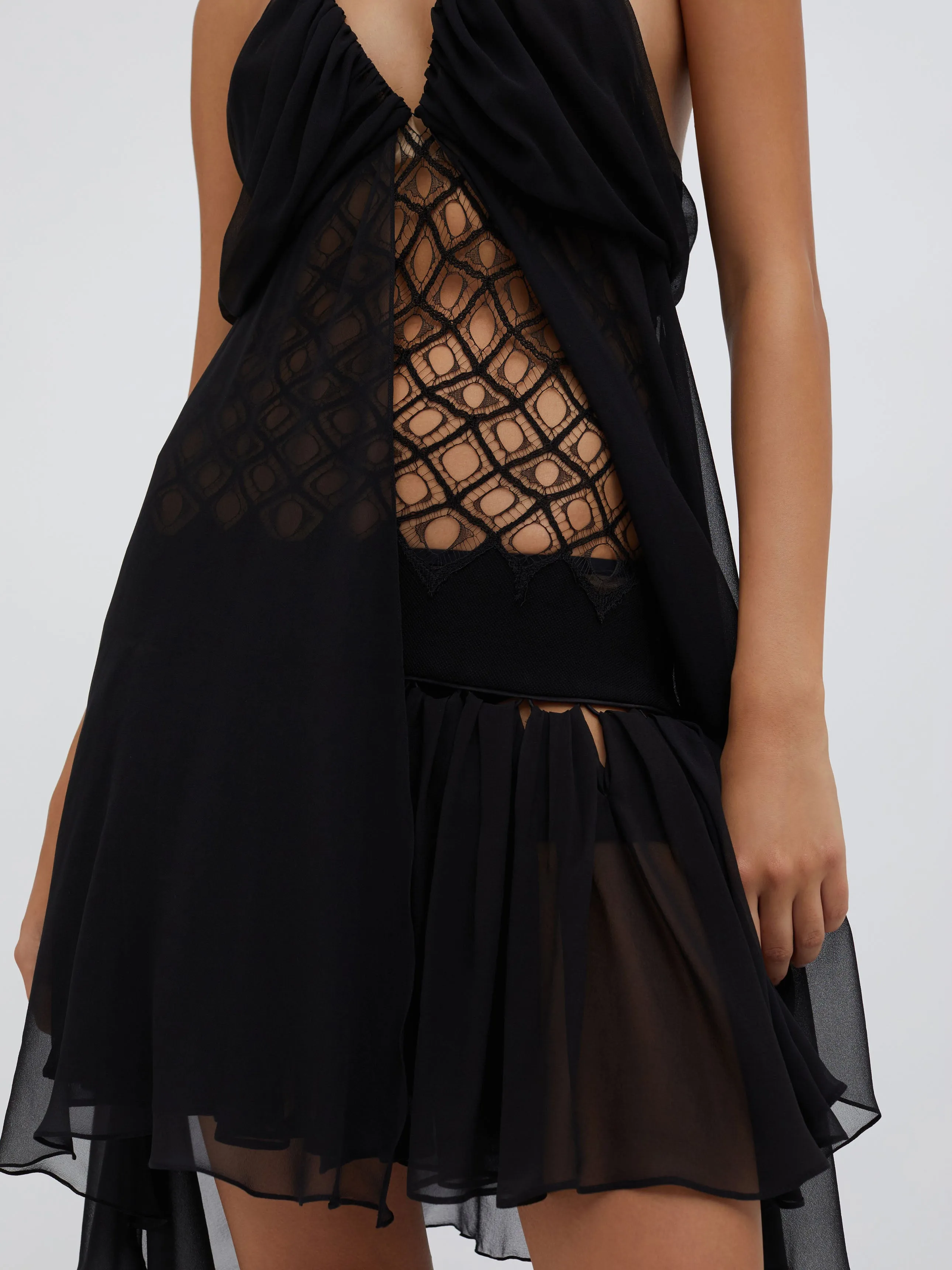 Fluted Silk Chemise Dress sold by Christopher Esber product image thumbnail 3