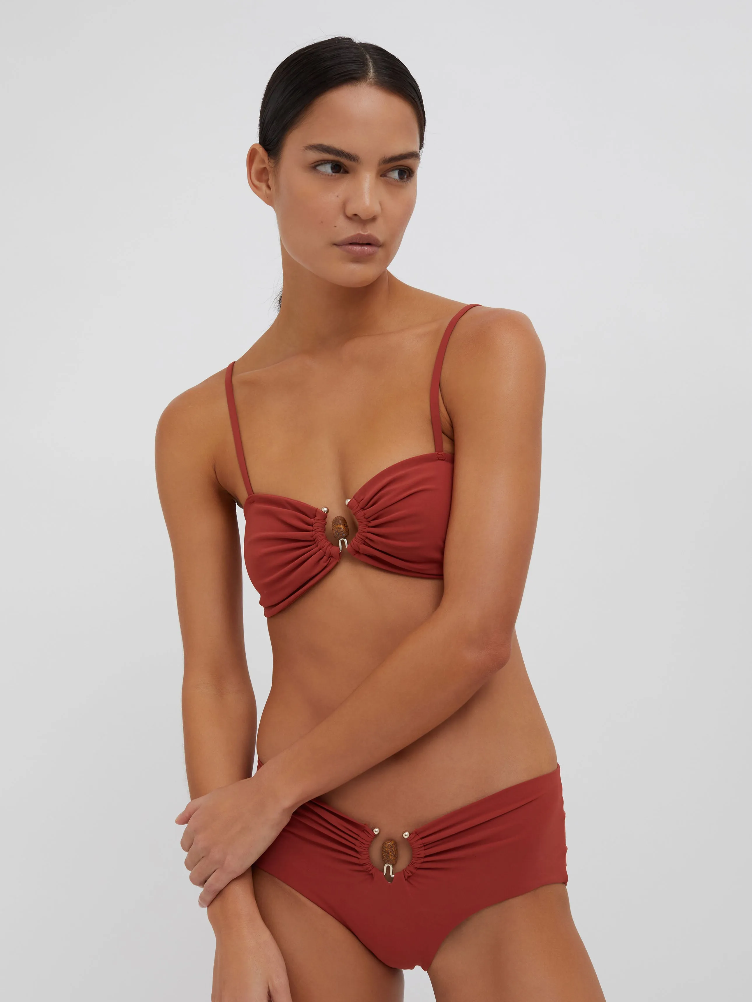 Ruched Crystal Prong Bandeau sold by Christopher Esber product image thumbnail 5