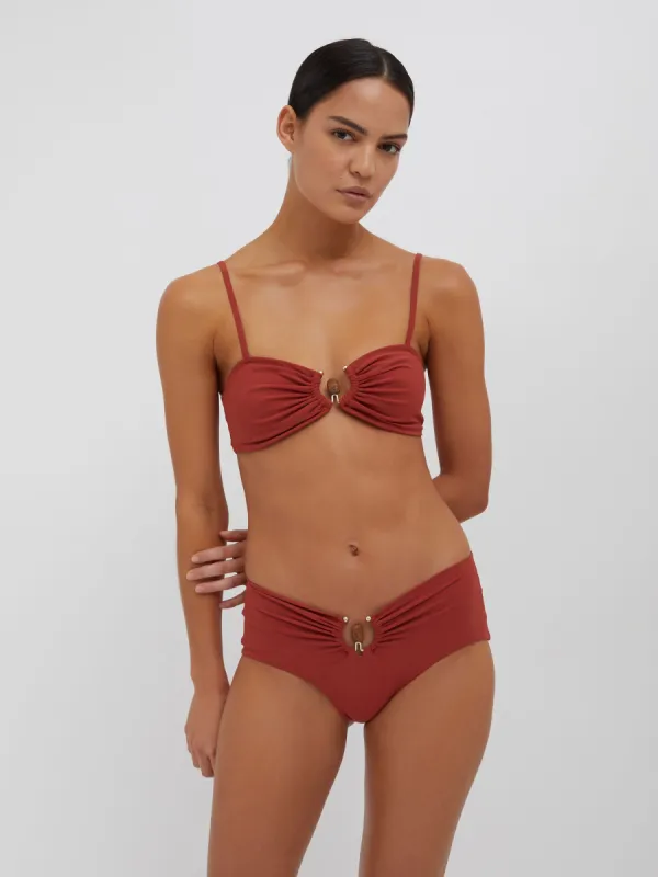 Ruched Crystal Prong Bandeau sold by Christopher Esber