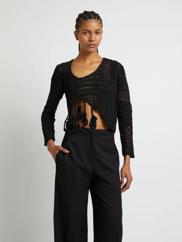 Ramener Rope Handknitted Asymmetric Top sold by Christopher Esber