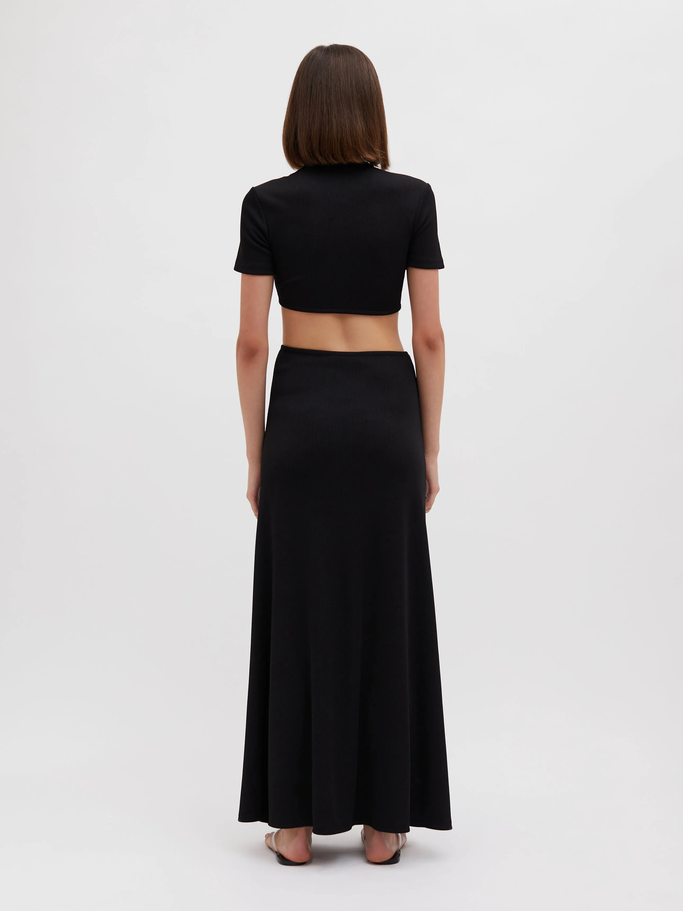 Moodstone Ruched Crop Tee sold by Christopher Esber product image thumbnail 5