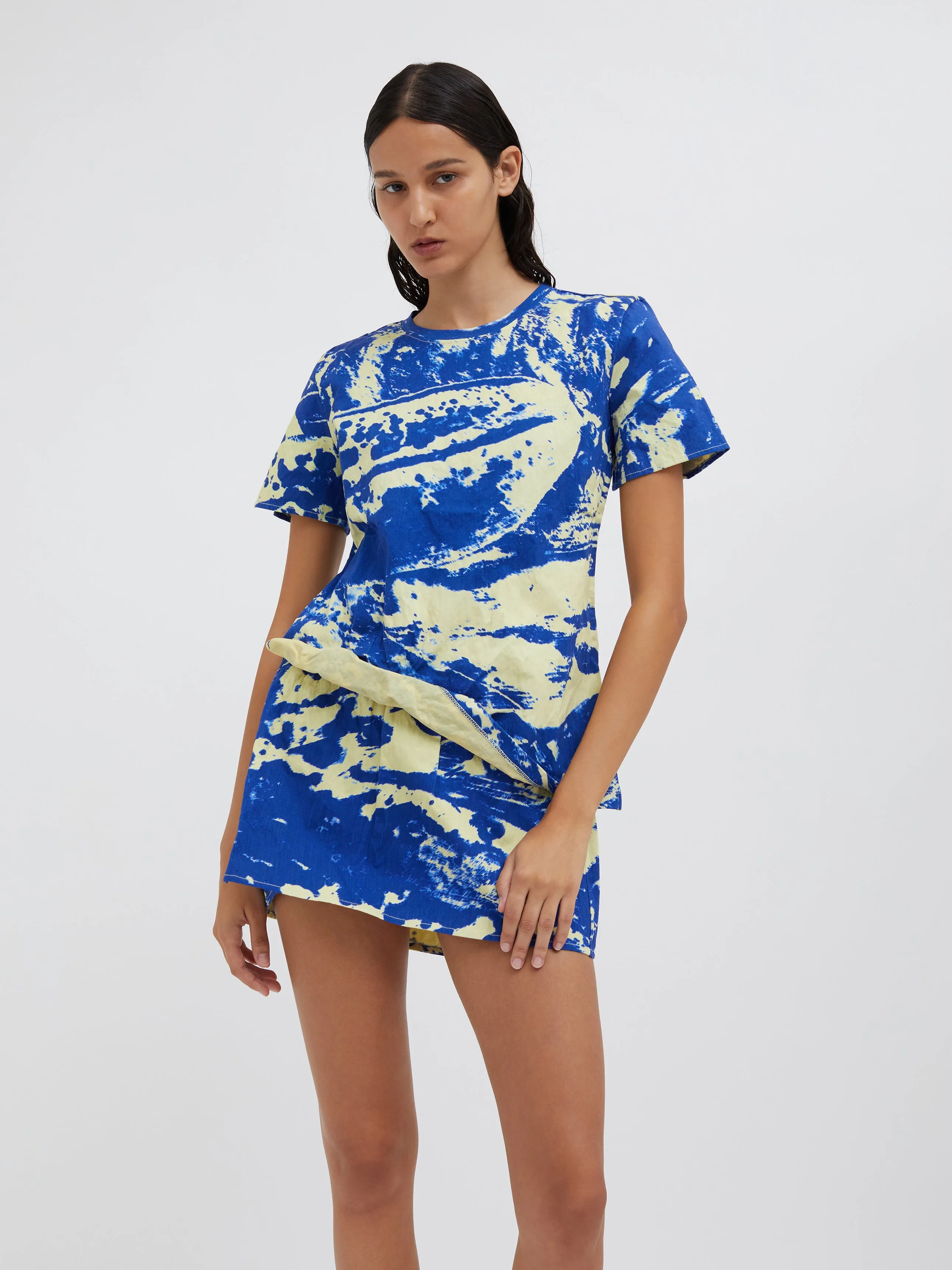 Platano Print Crushed Micro Skirt sold by Christopher Esber product image thumbnail 2