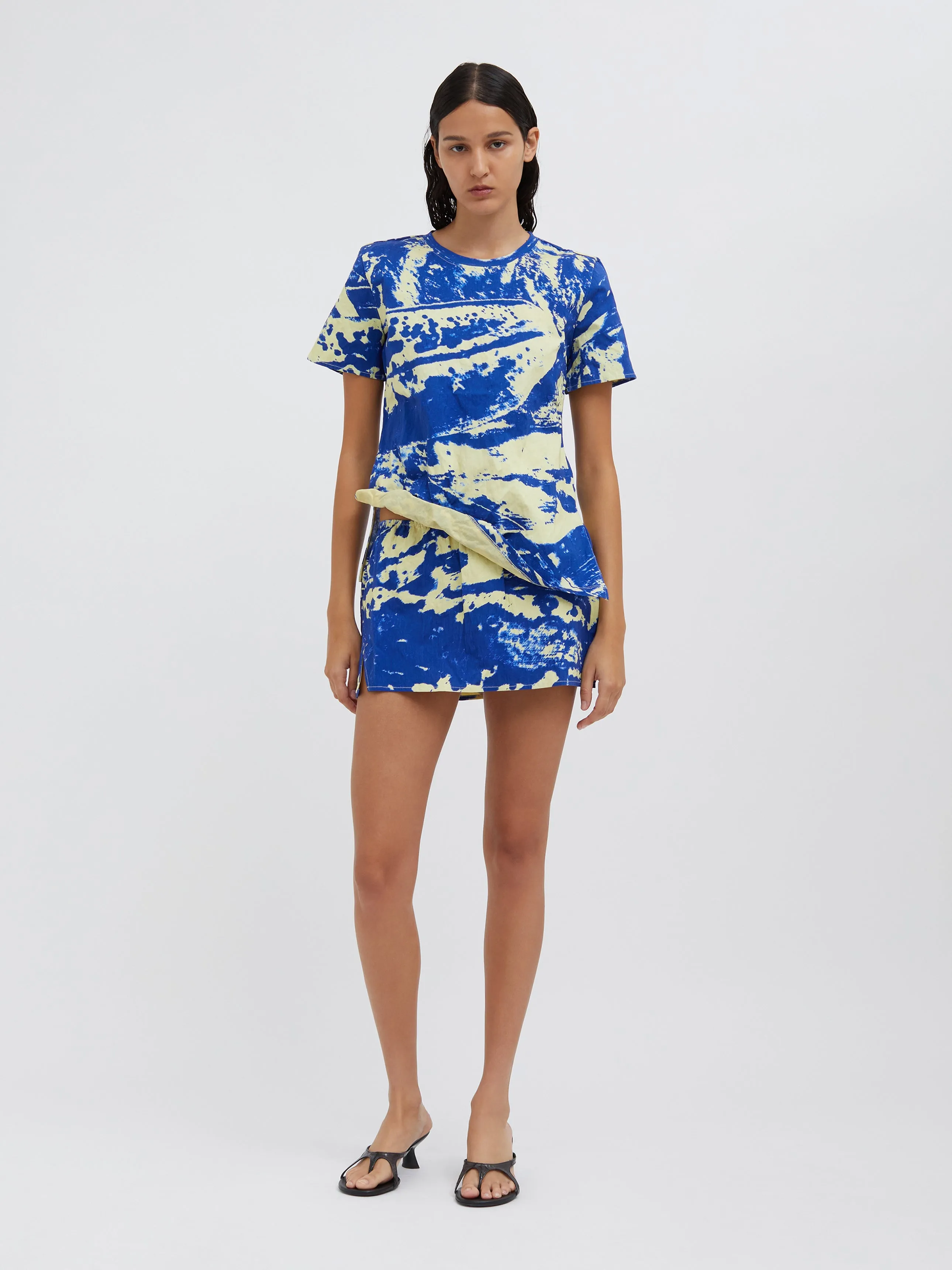 Platano Print Crushed Micro Skirt sold by Christopher Esber product image thumbnail 5