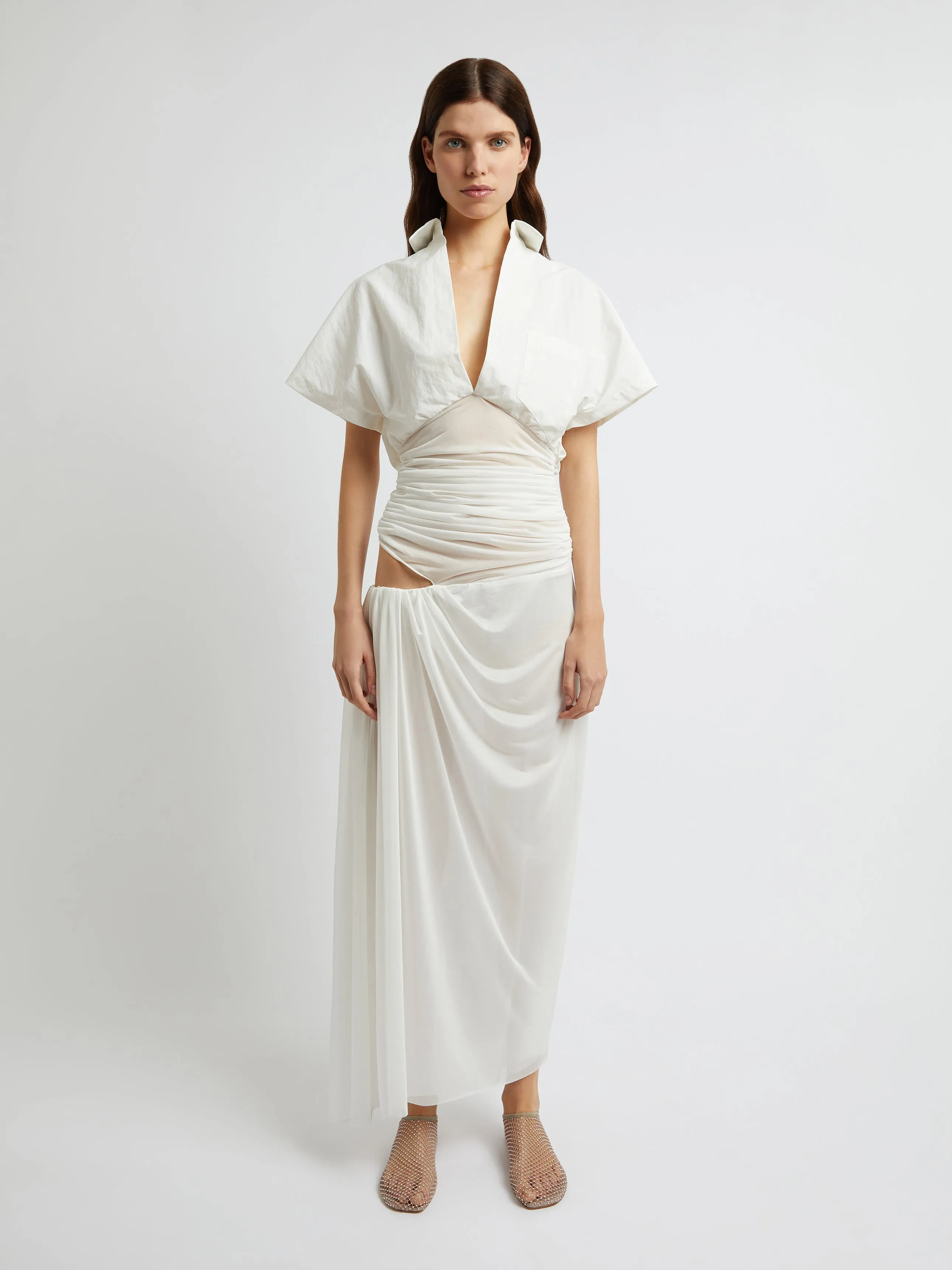 Comosum Clash Shirt Dress sold by Christopher Esber