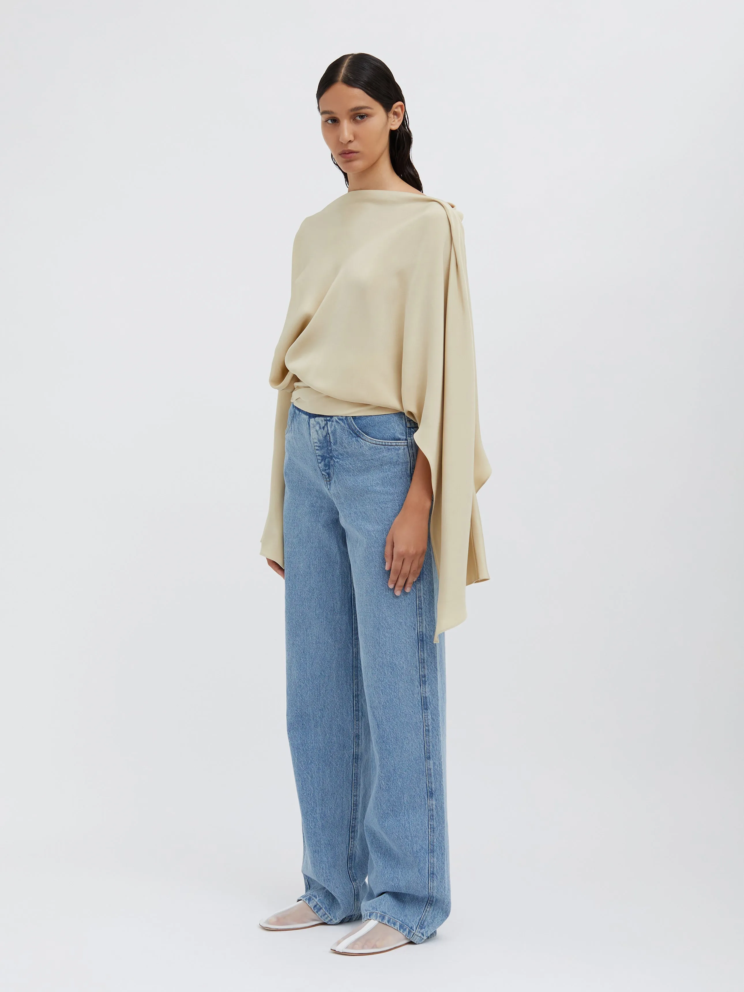 Cusco Silk Drape Top sold by Christopher Esber product image thumbnail 4