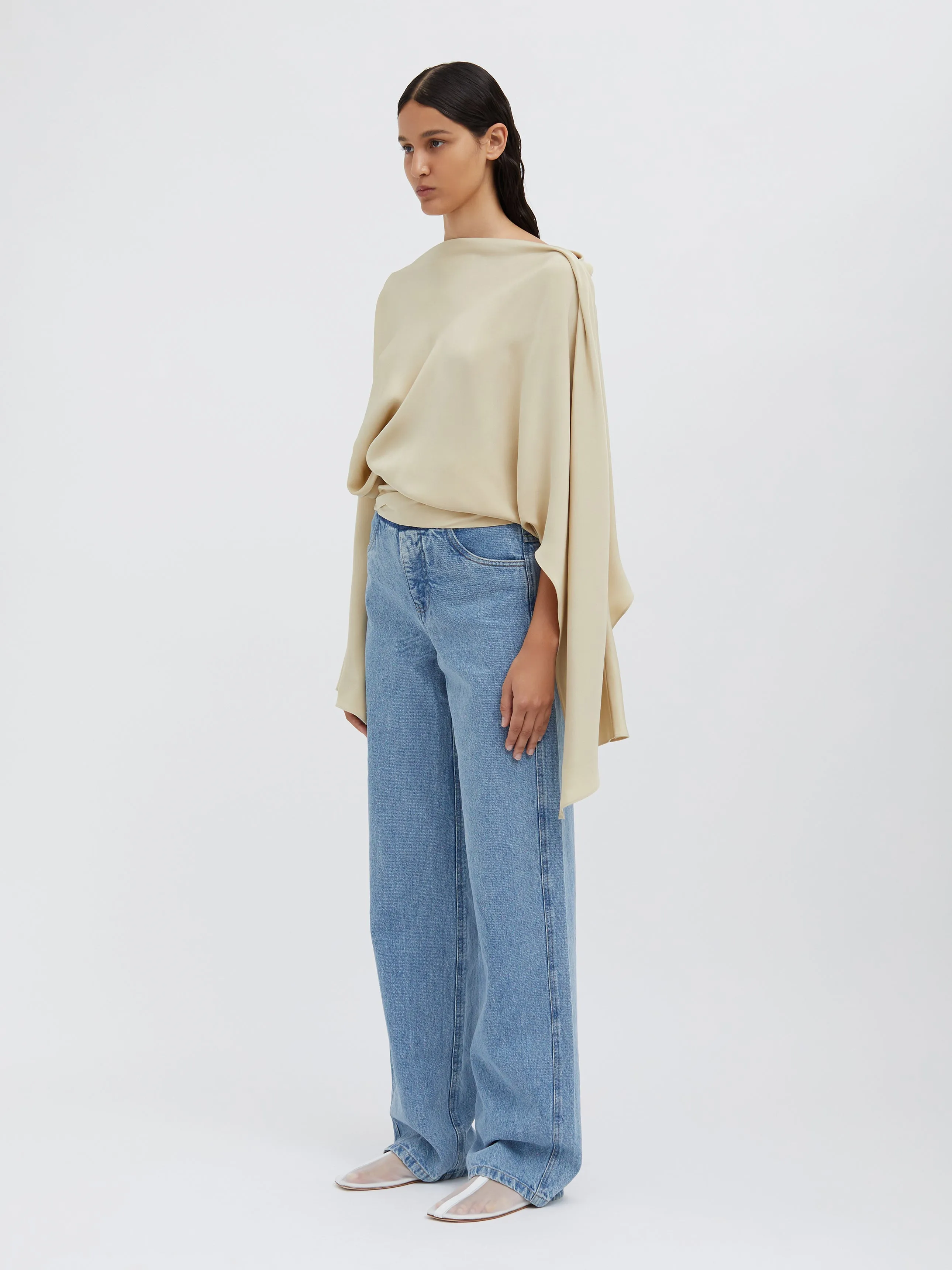 Cusco Silk Drape Top sold by Christopher Esber product image thumbnail 3