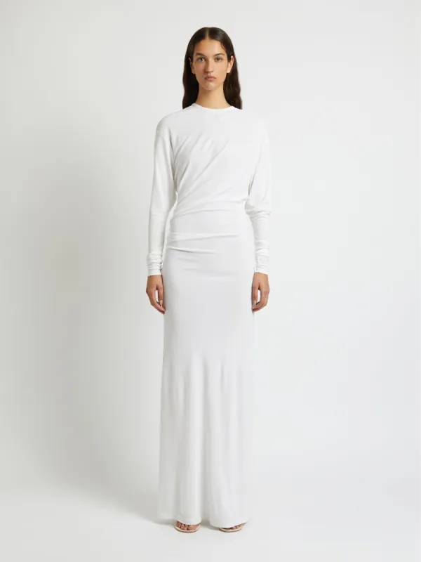 Side Cowl Long Sleeve Dress sold by Christopher Esber