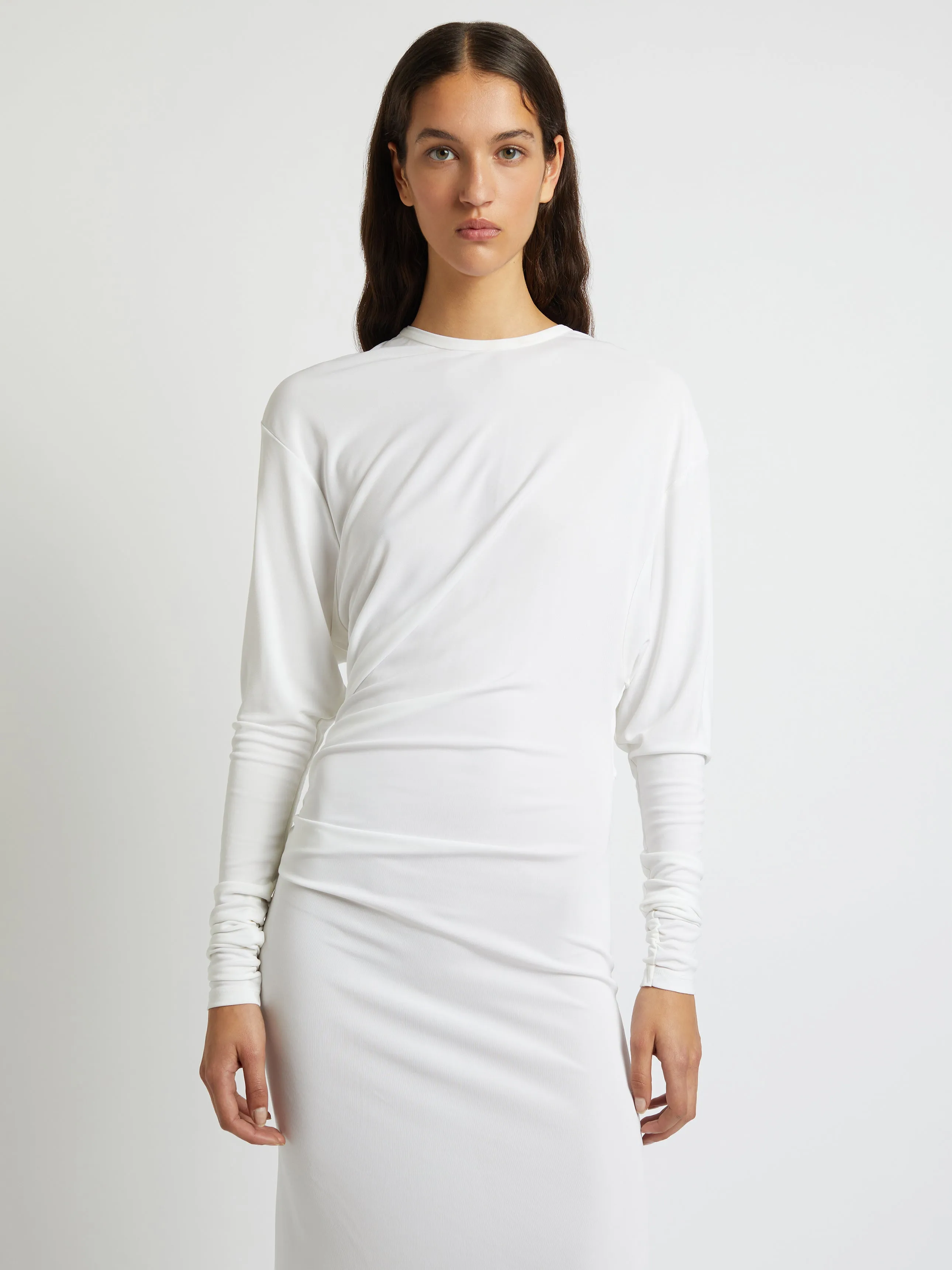 Side Cowl Long Sleeve Dress sold by Christopher Esber product image thumbnail 2