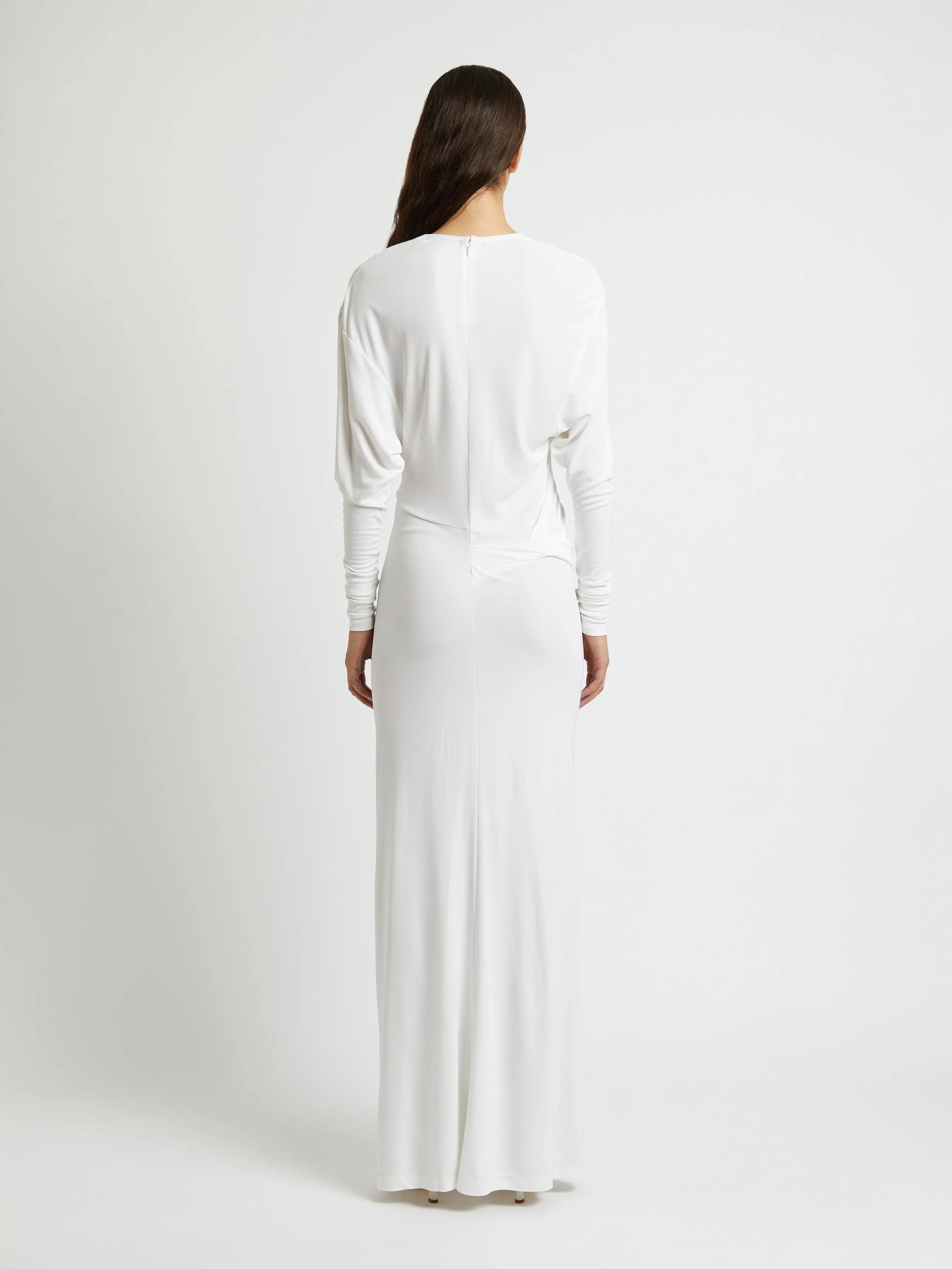 Side Cowl Long Sleeve Dress sold by Christopher Esber product image thumbnail 3