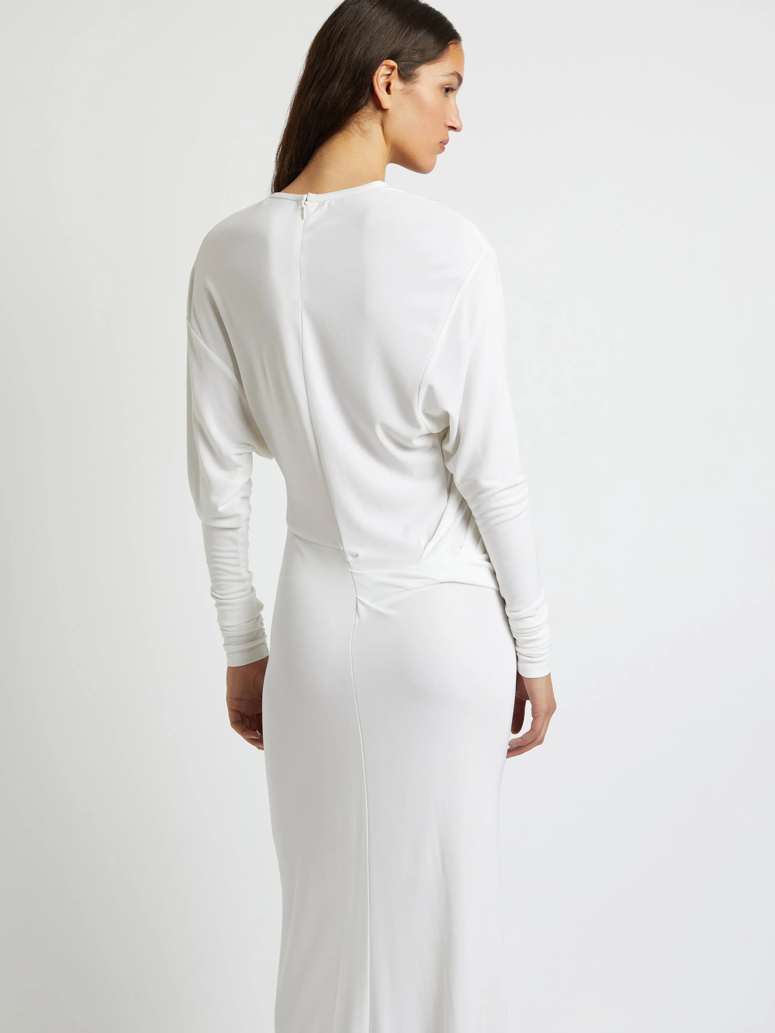 Side Cowl Long Sleeve Dress sold by Christopher Esber product image thumbnail 4