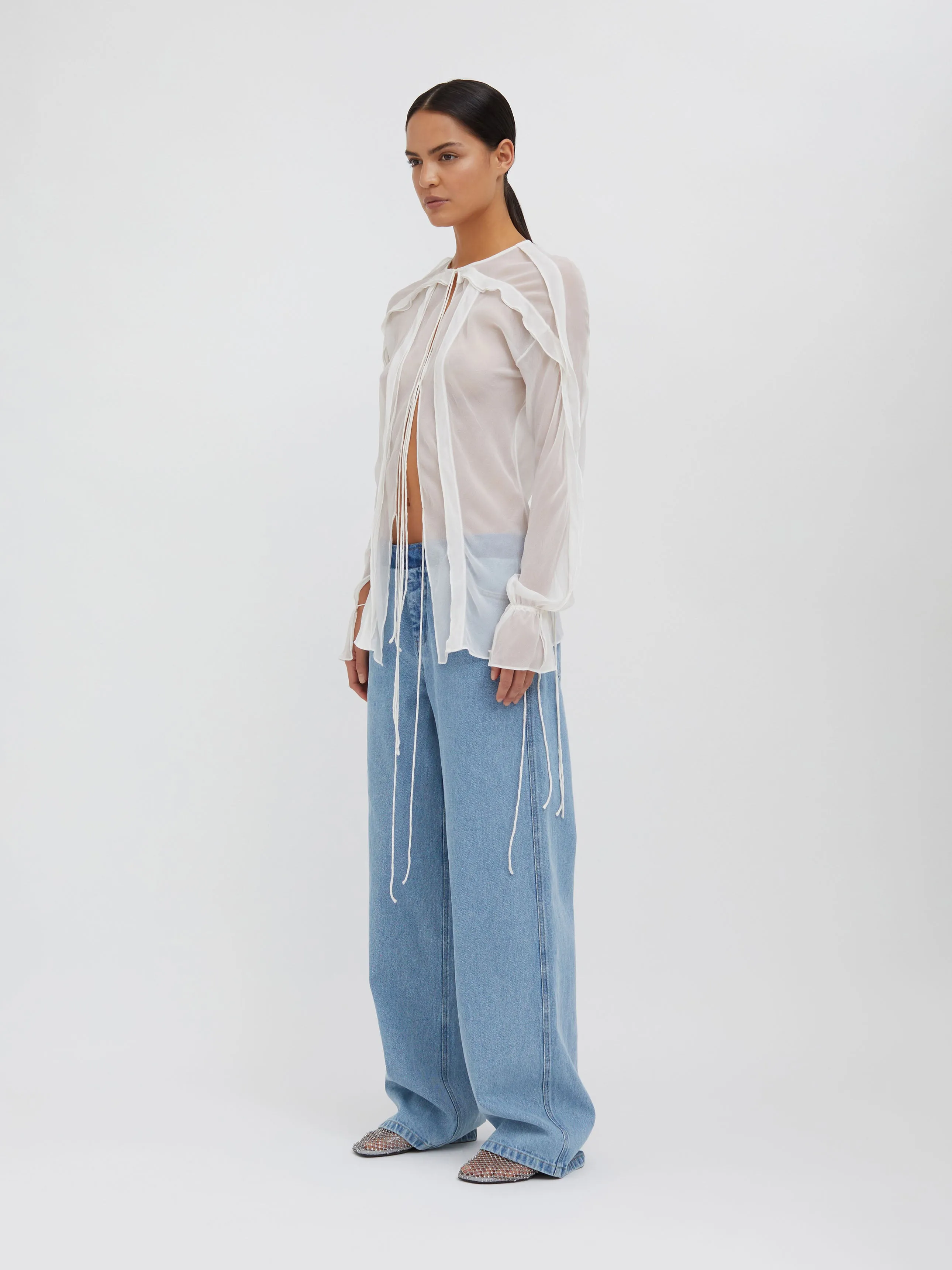 Floating Sheer Lapped Shirt sold by Christopher Esber product image thumbnail 3