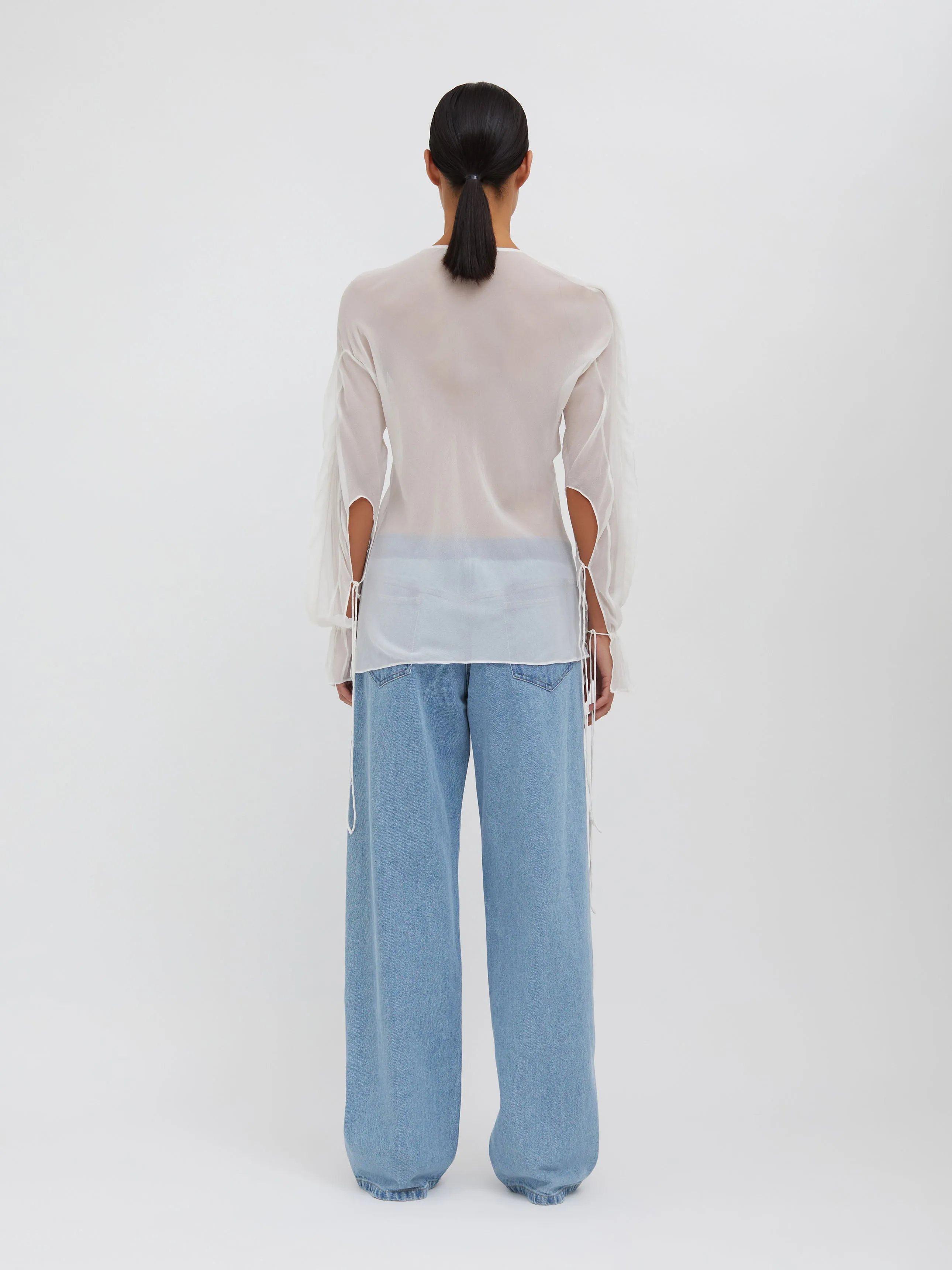 Floating Sheer Lapped Shirt sold by Christopher Esber product image thumbnail 4