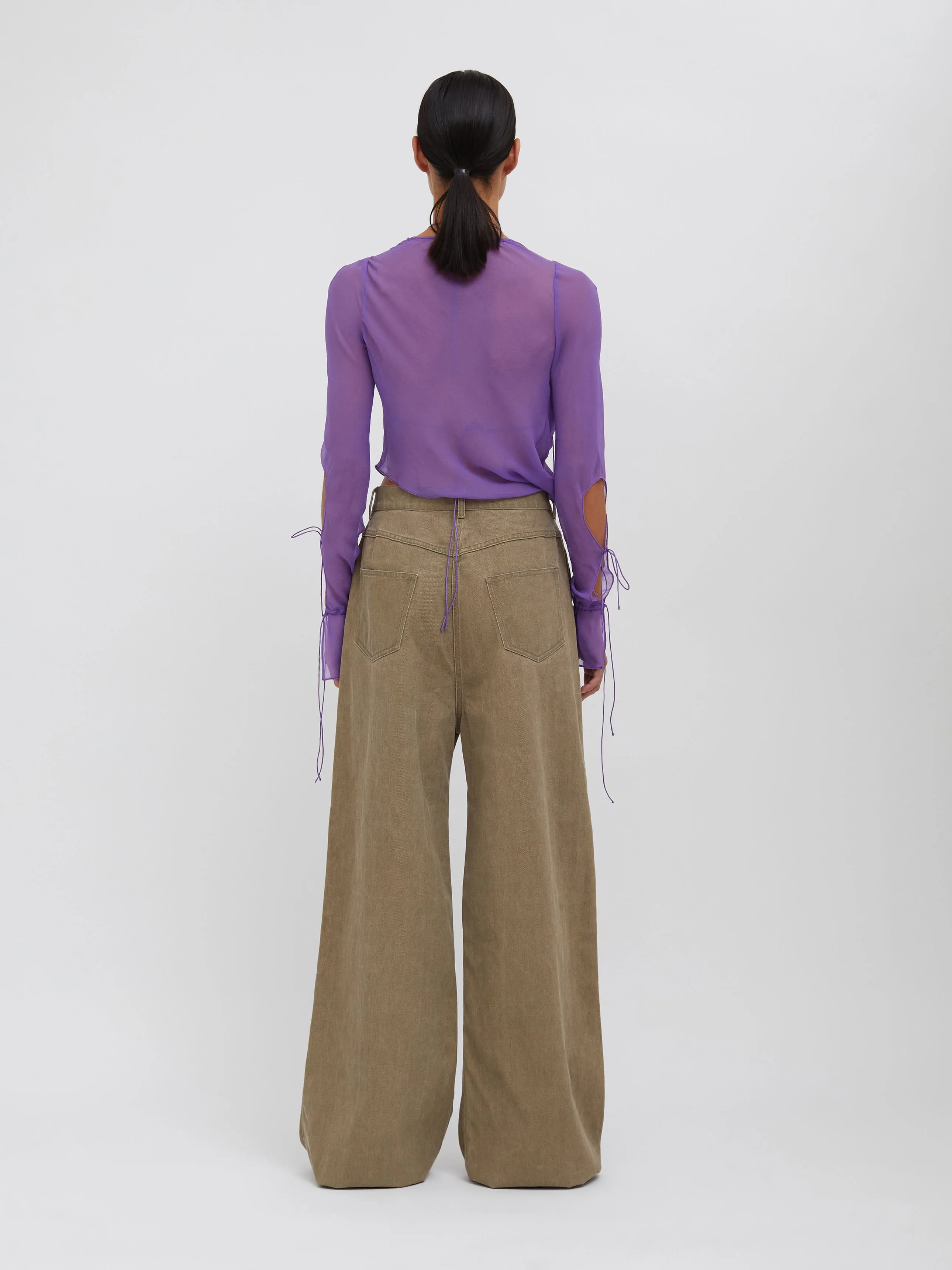 Mobius Long Sleeve Tie Top sold by Christopher Esber product image thumbnail 5