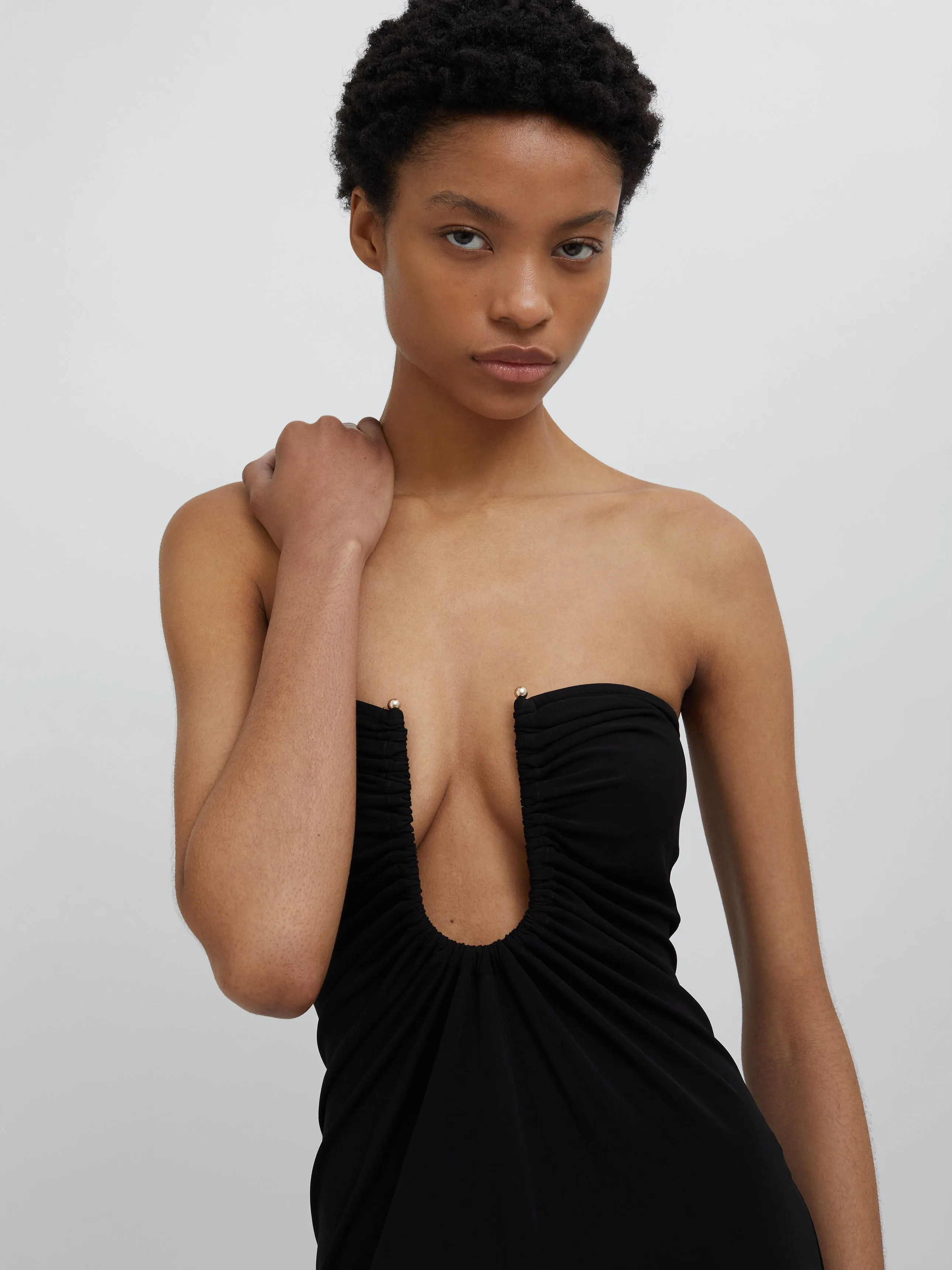Arced Palm Strapless Dress sold by Christopher Esber product image thumbnail 2