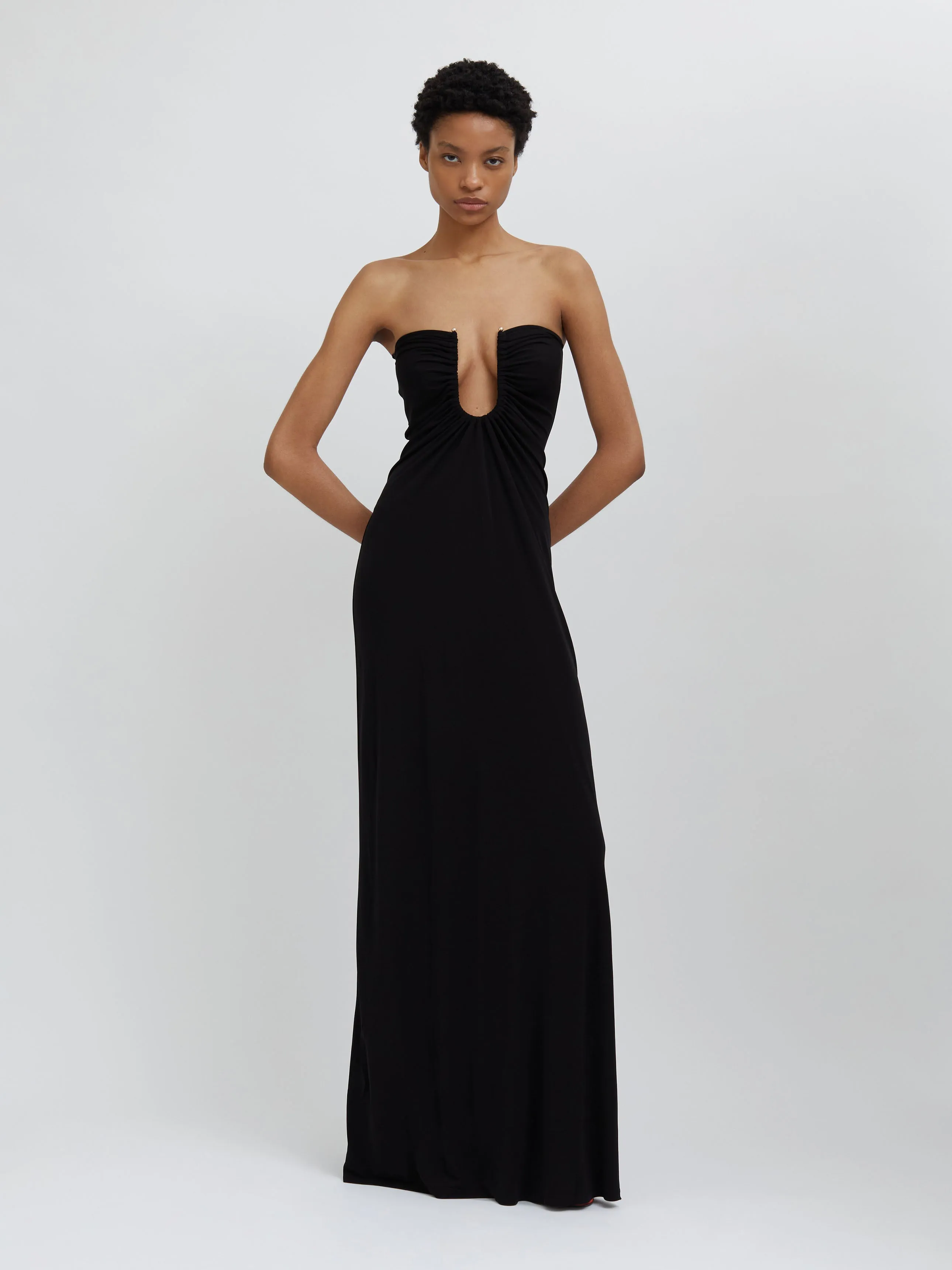 Arced Palm Strapless Dress sold by Christopher Esber product image thumbnail 4