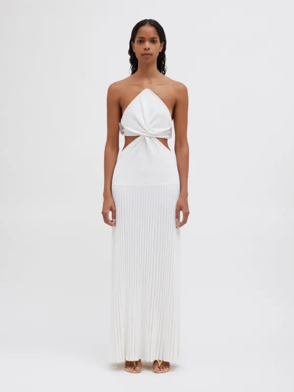 Aura Silk Strapless Dress | Parallel