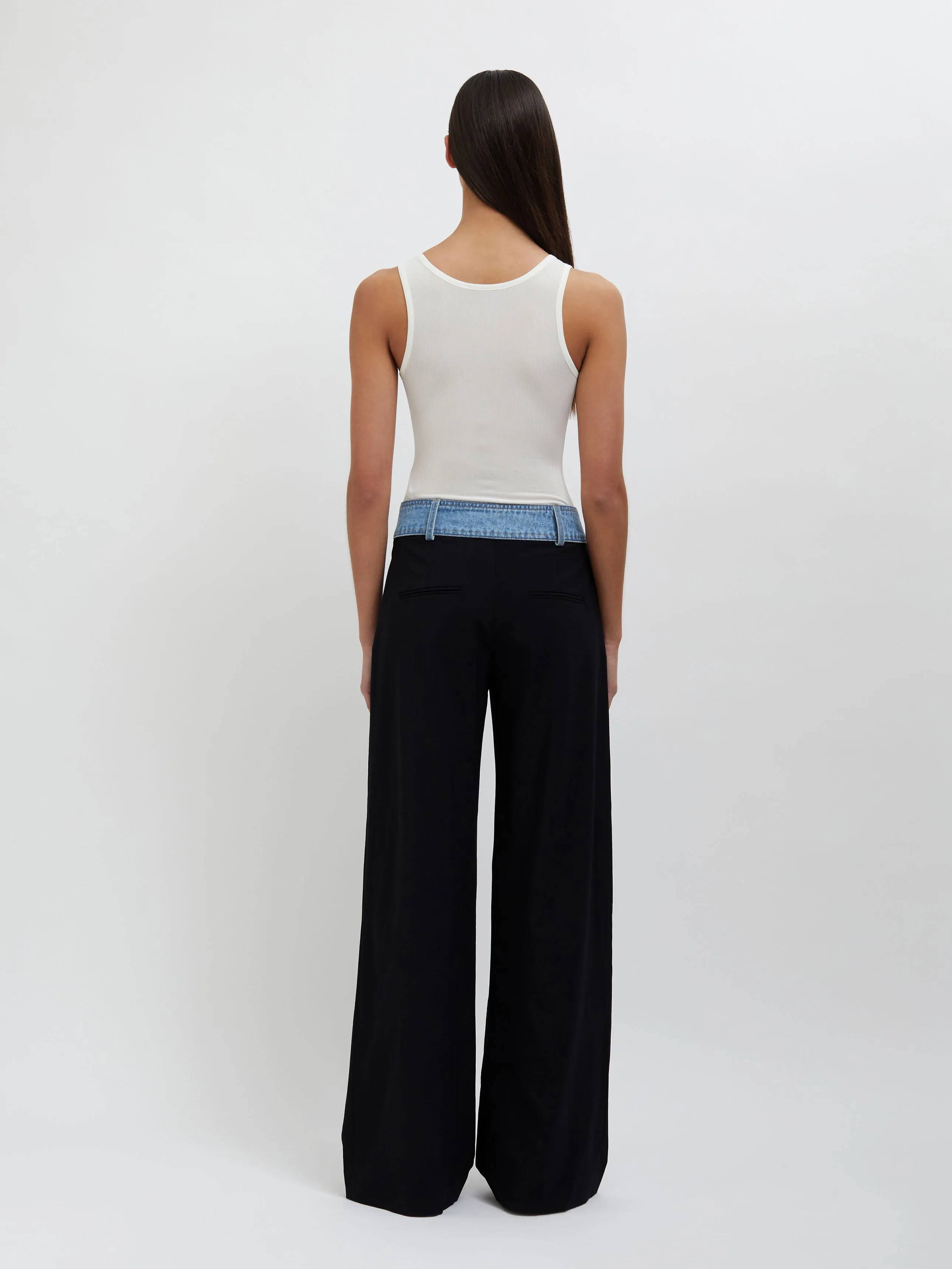 Deconstruct Denim Waisted Wool Trouser sold by Christopher Esber product image thumbnail 5