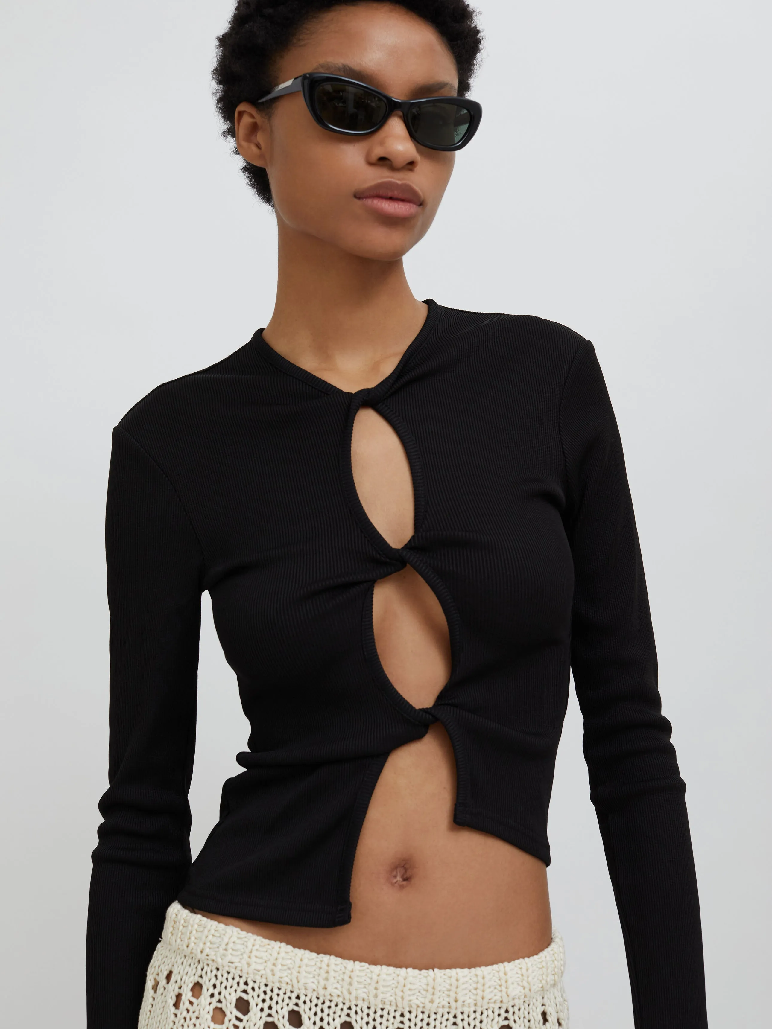 Open Twist Long Sleeve Top sold by Christopher Esber product image thumbnail 5