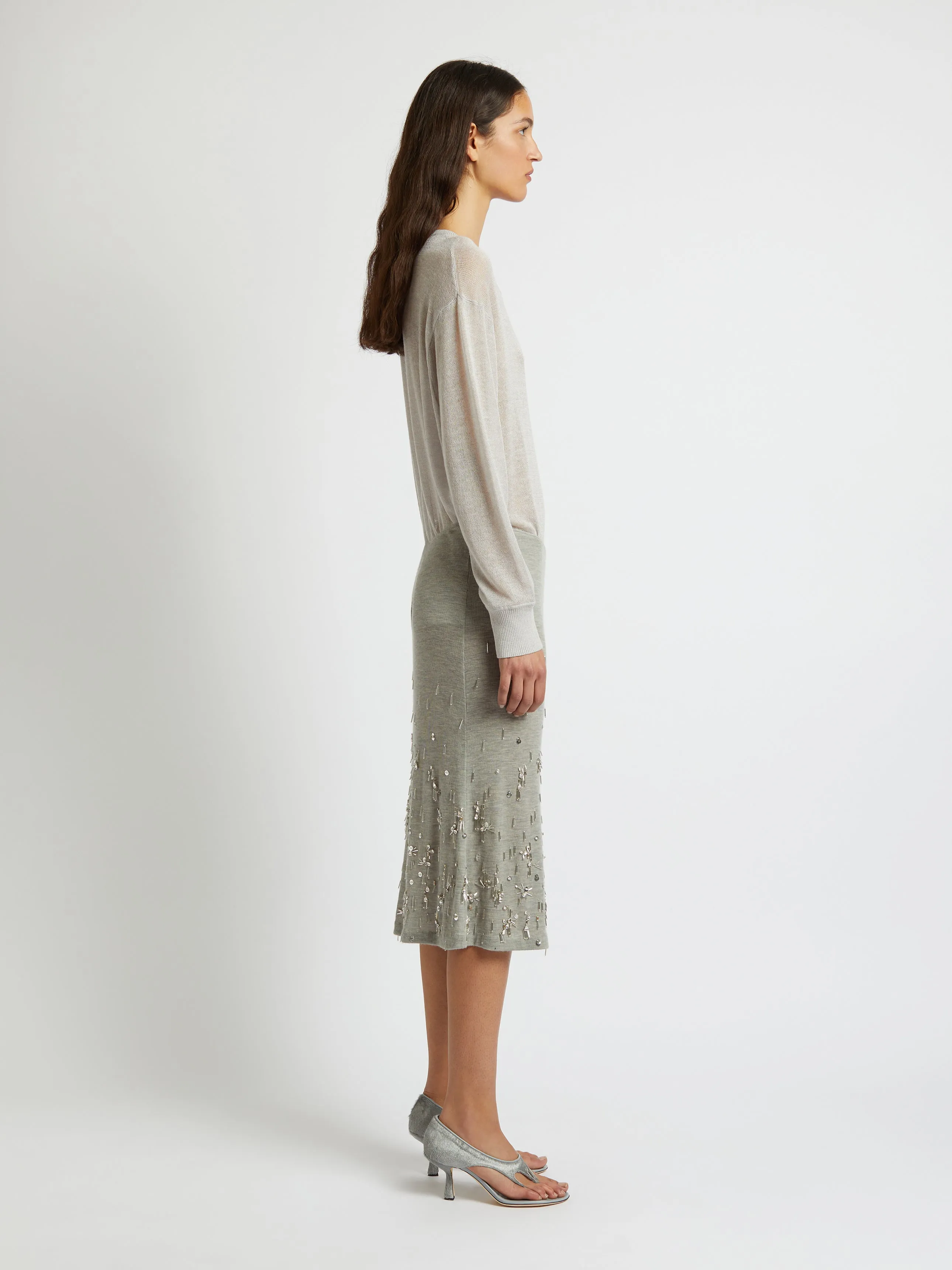 Crystal Cluster Skirt sold by Christopher Esber product image thumbnail 3