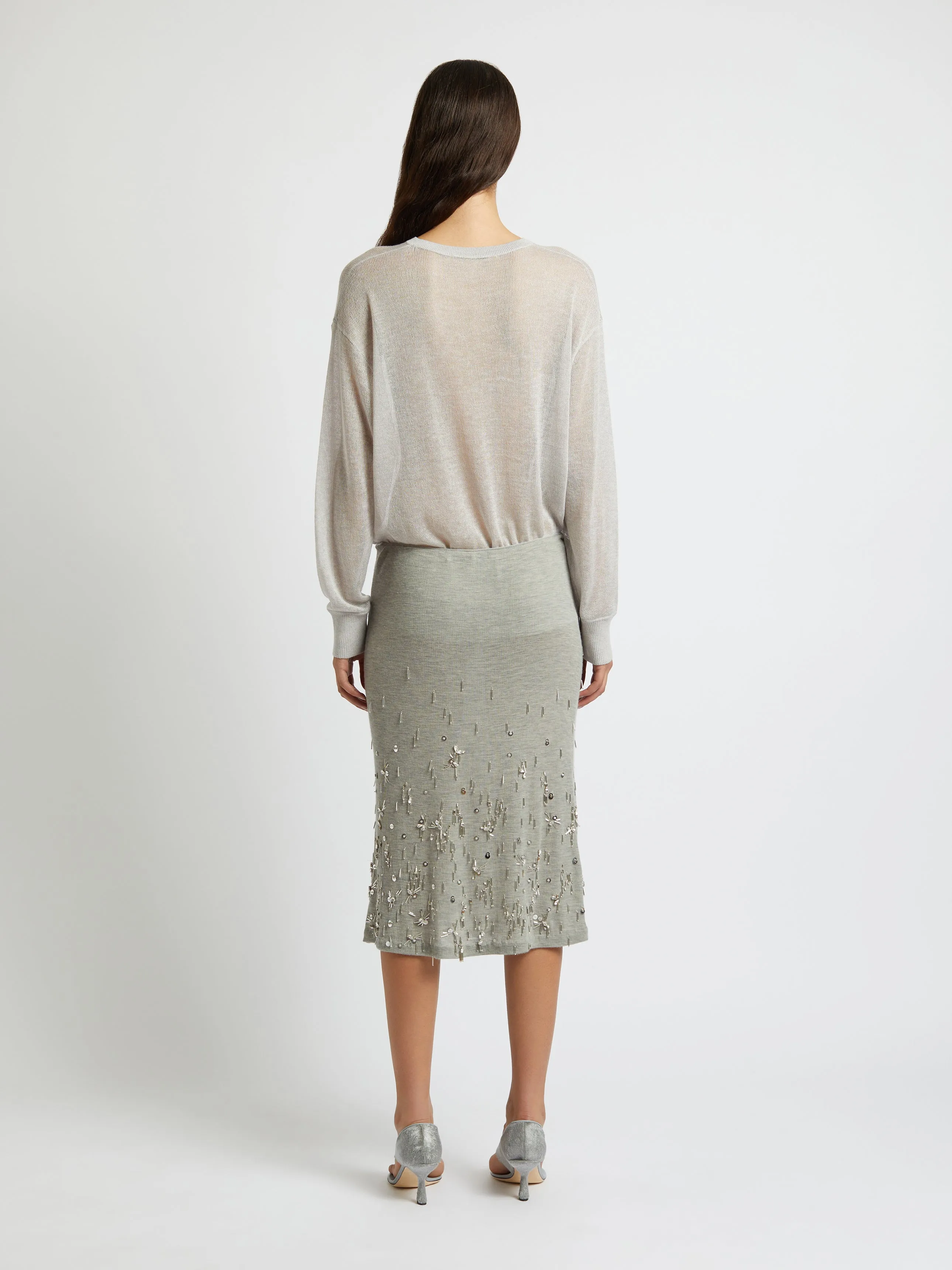 Crystal Cluster Skirt sold by Christopher Esber product image thumbnail 5