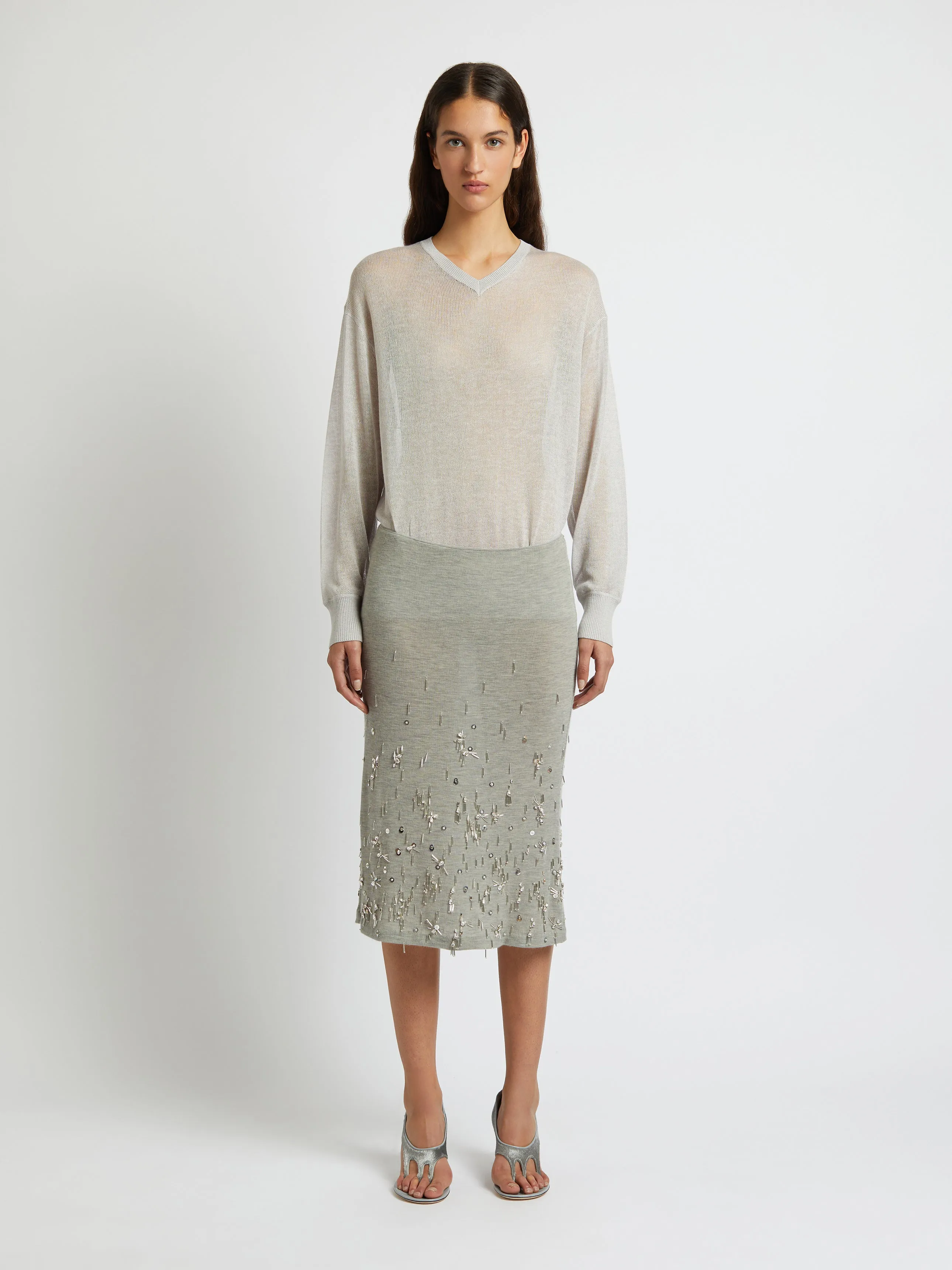 Crystal Cluster Skirt sold by Christopher Esber