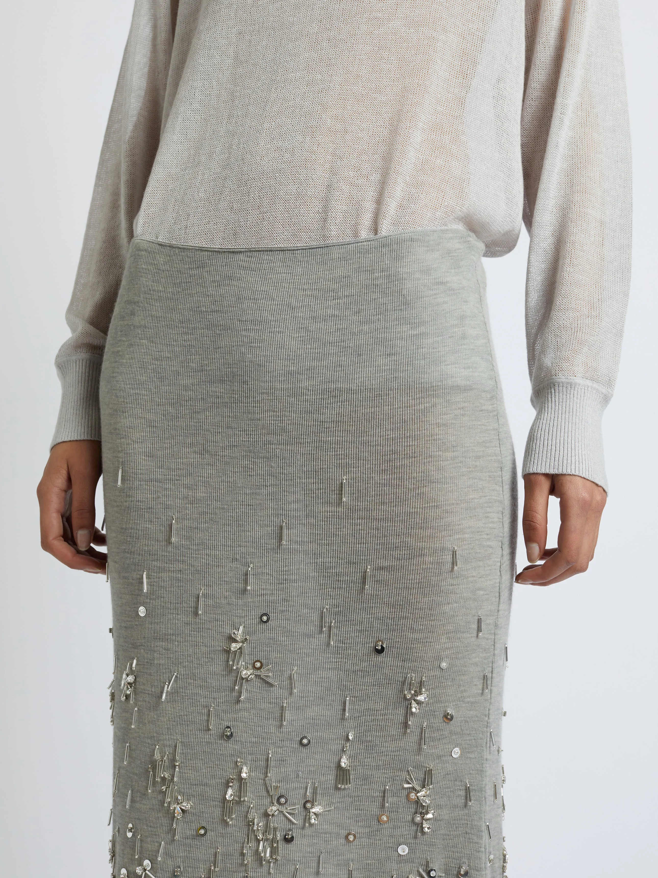 Crystal Cluster Skirt sold by Christopher Esber product image thumbnail 2