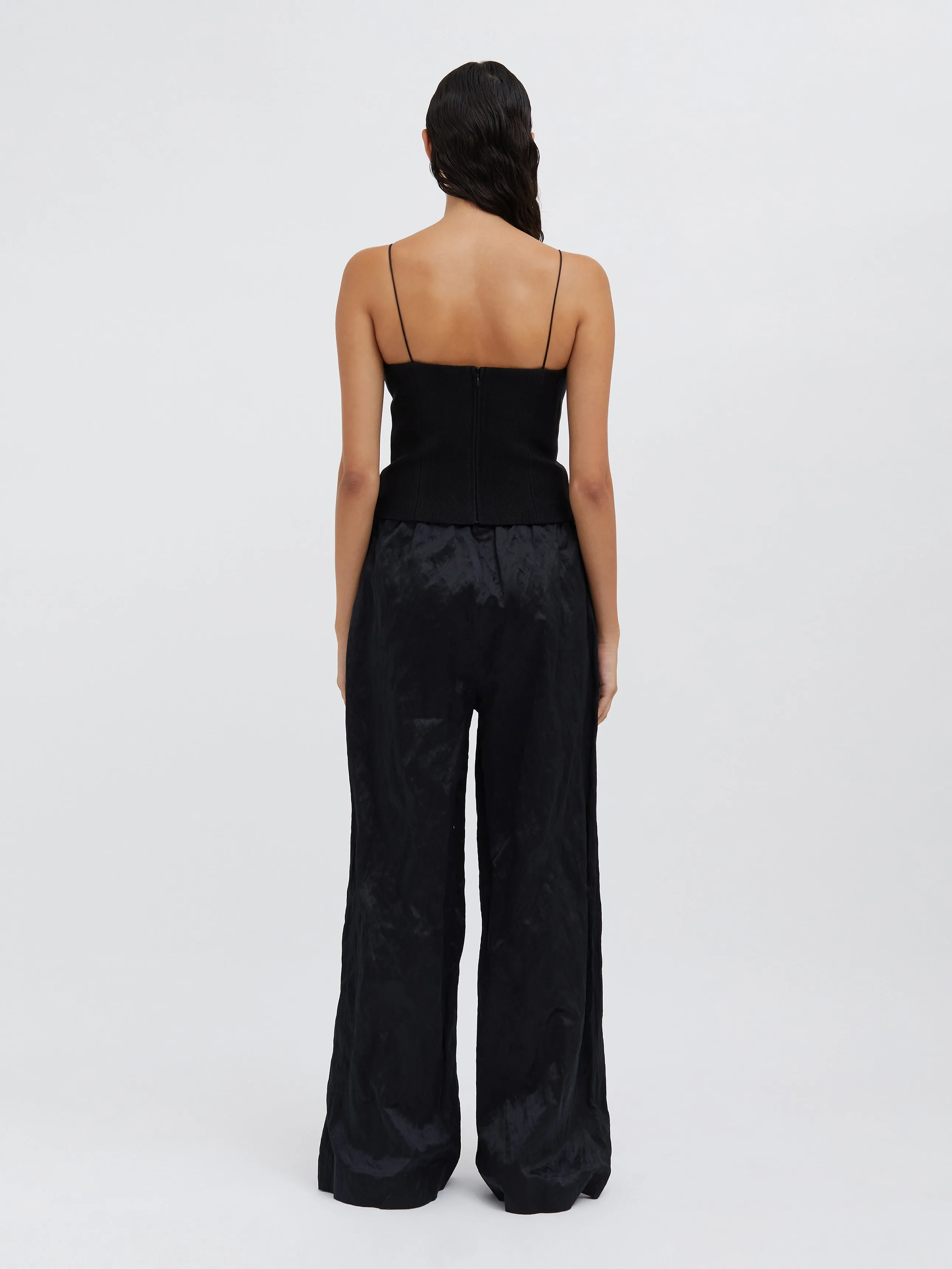 Satinned Silk Crush Trouser sold by Christopher Esber product image thumbnail 5