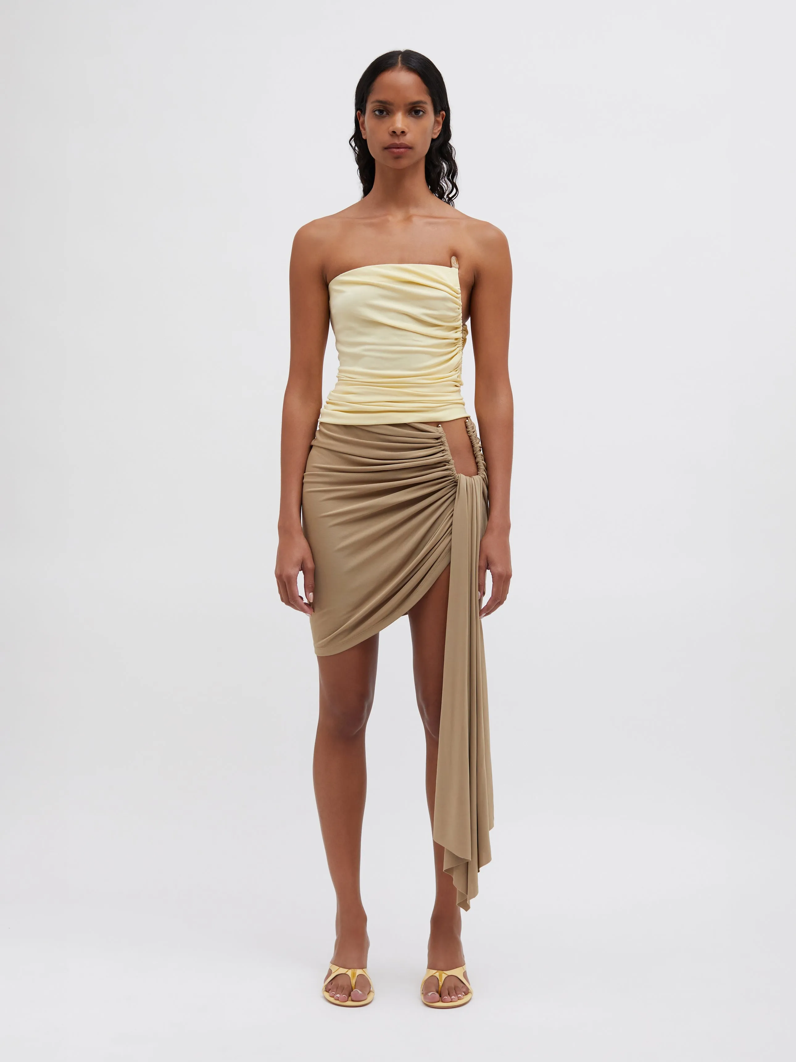 Arced Palm Micro Skirt sold by Christopher Esber