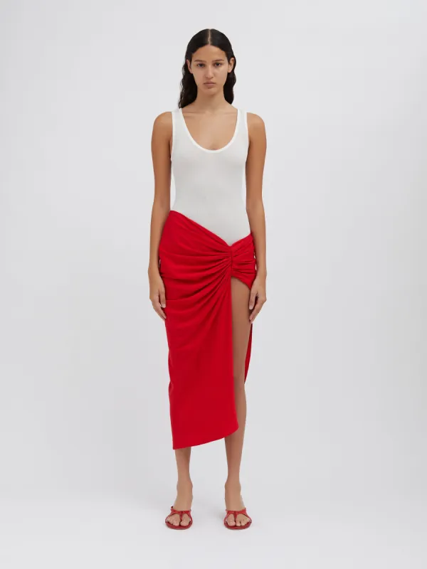 Euripides Ruched Skirt sold by Christopher Esber