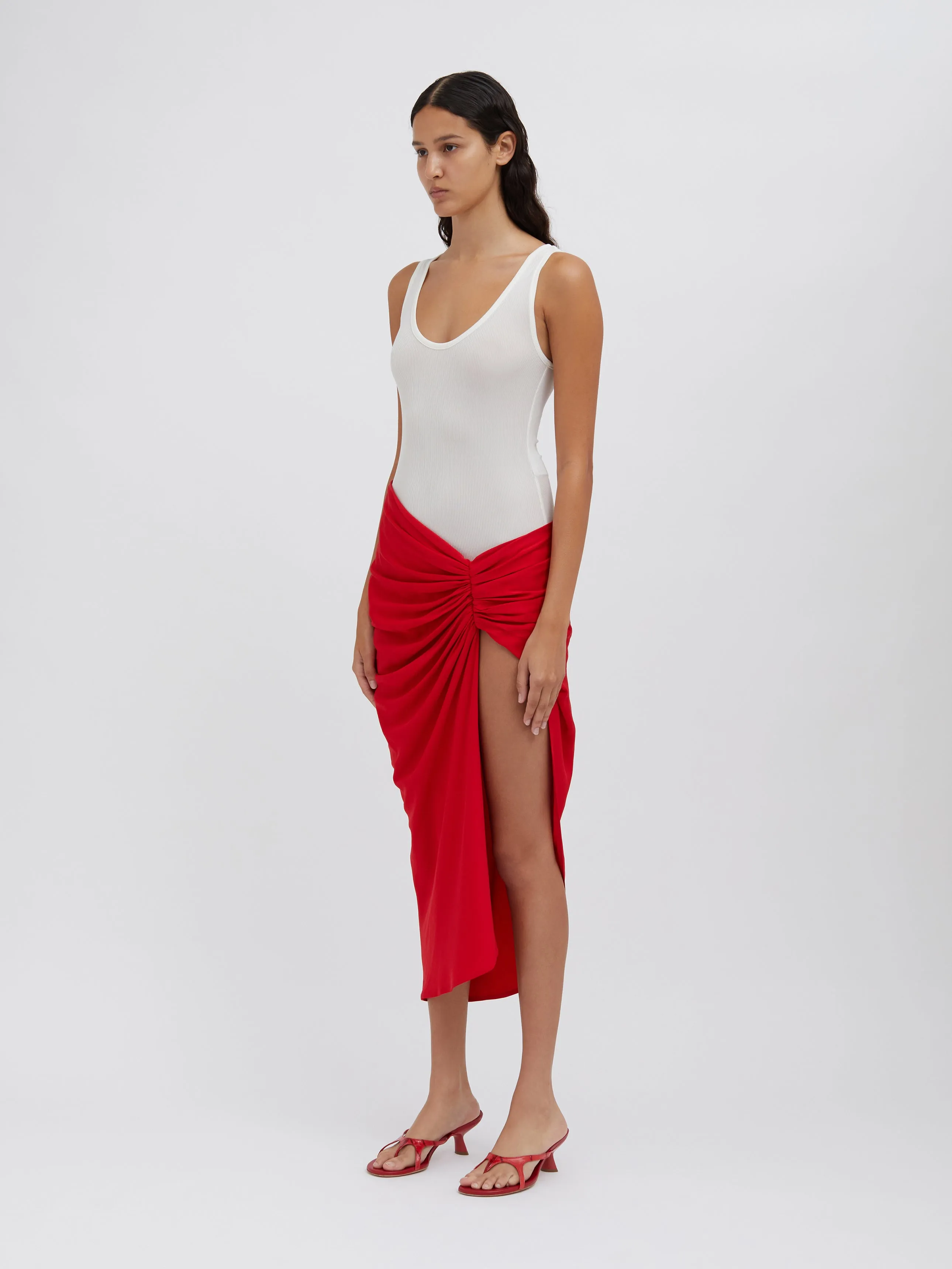 Euripides Ruched Skirt sold by Christopher Esber product image thumbnail 3
