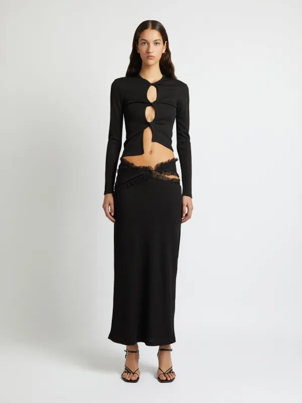 Carina Interlinked Long Skirt made by Christopher Esber