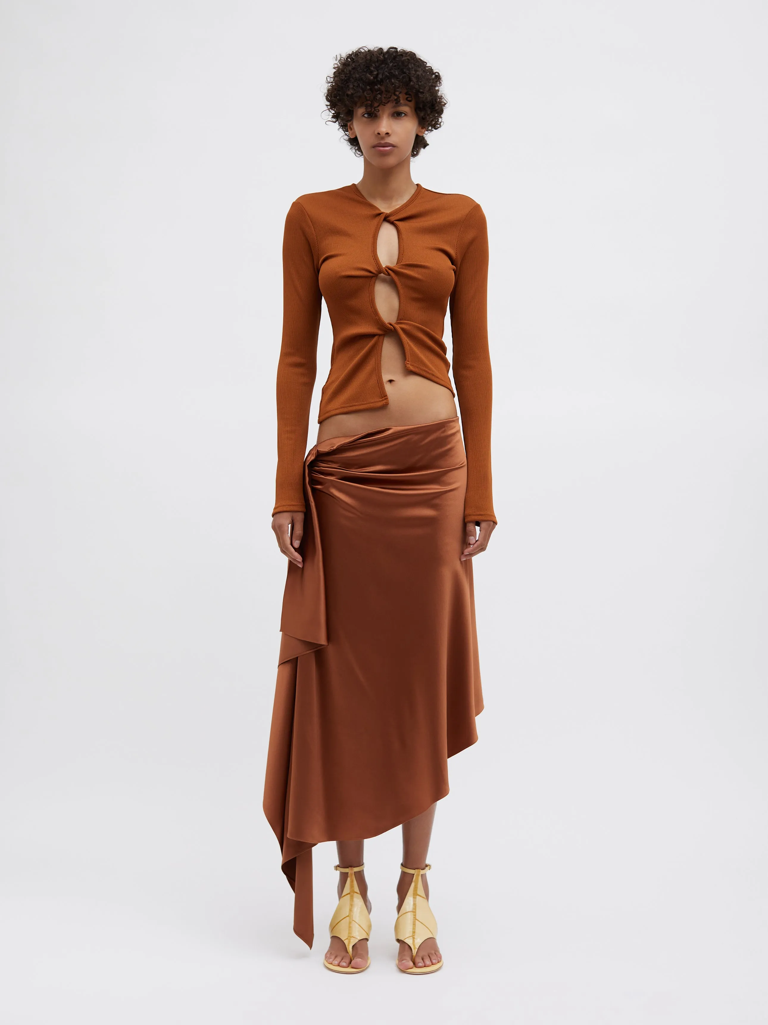 Open Twist Long Sleeve Top sold by Christopher Esber