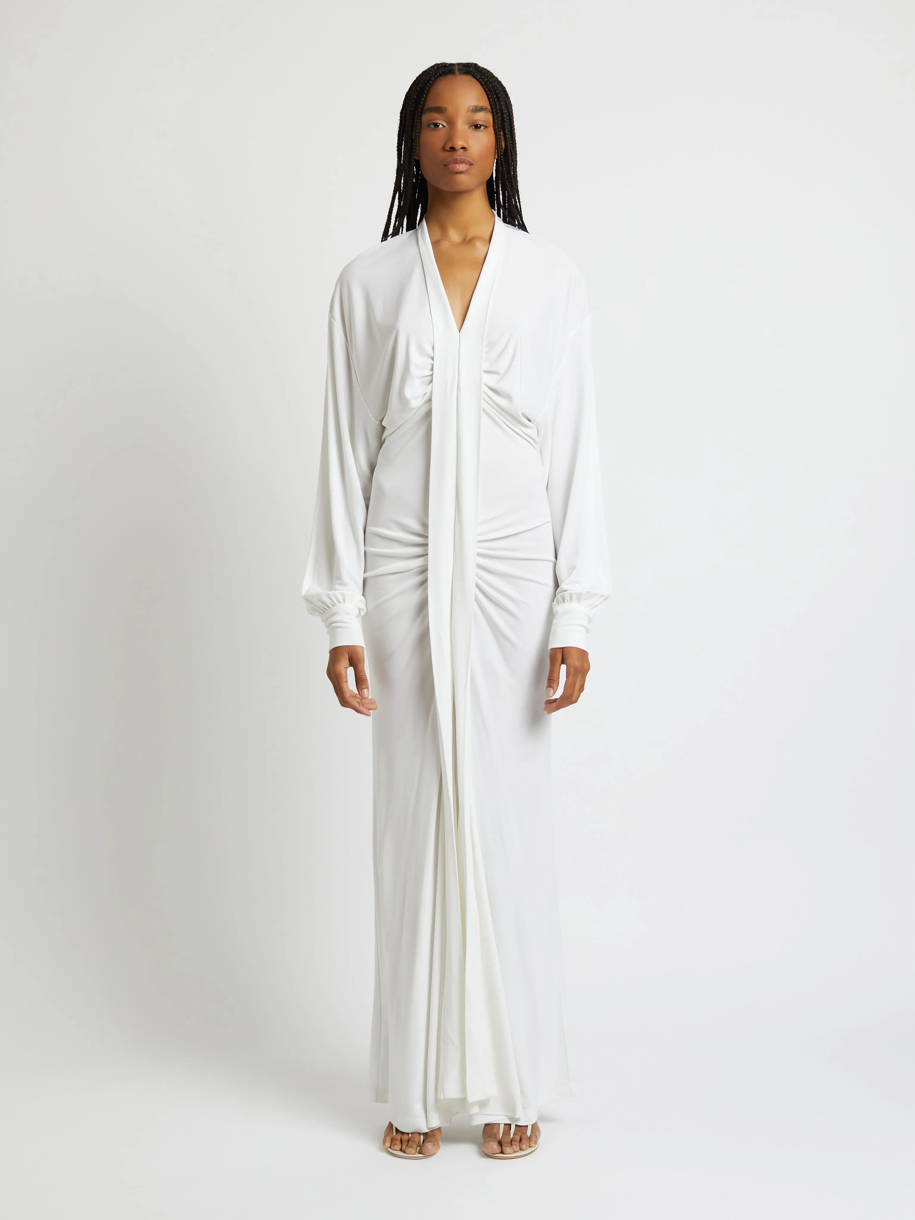 Carved Long Sleeve Split Dress sold by Christopher Esber