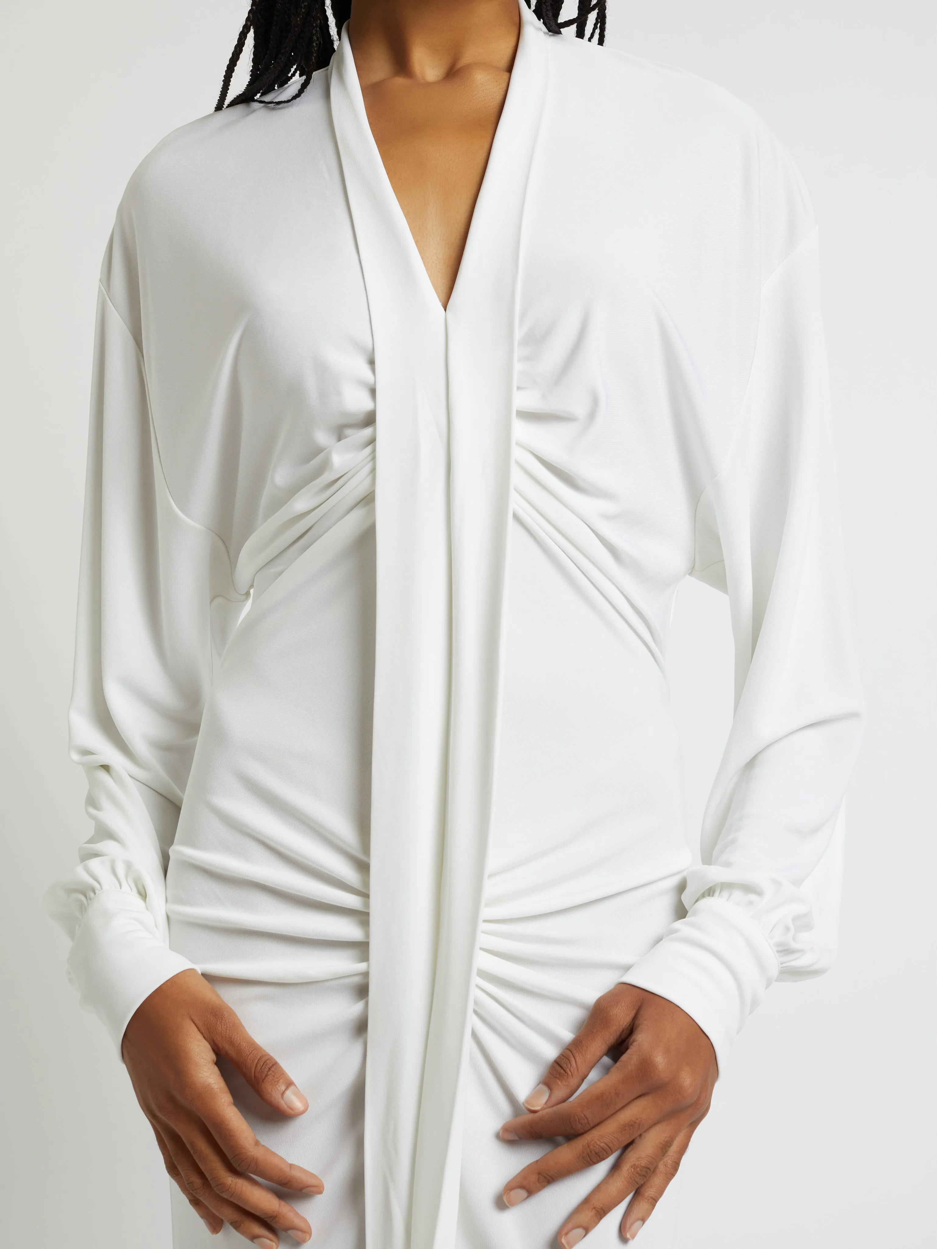 Carved Long Sleeve Split Dress sold by Christopher Esber product image thumbnail 4