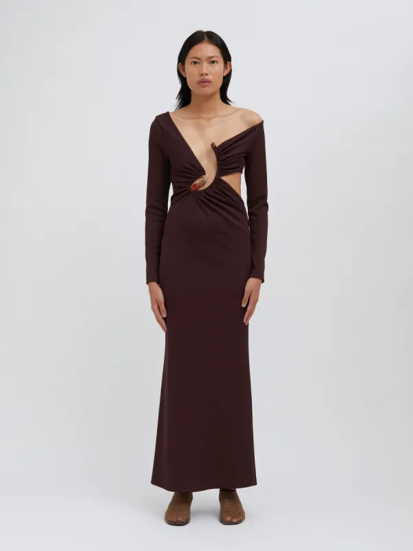 Spiral Crystal Long Sleeve Dress sold by Christopher Esber
