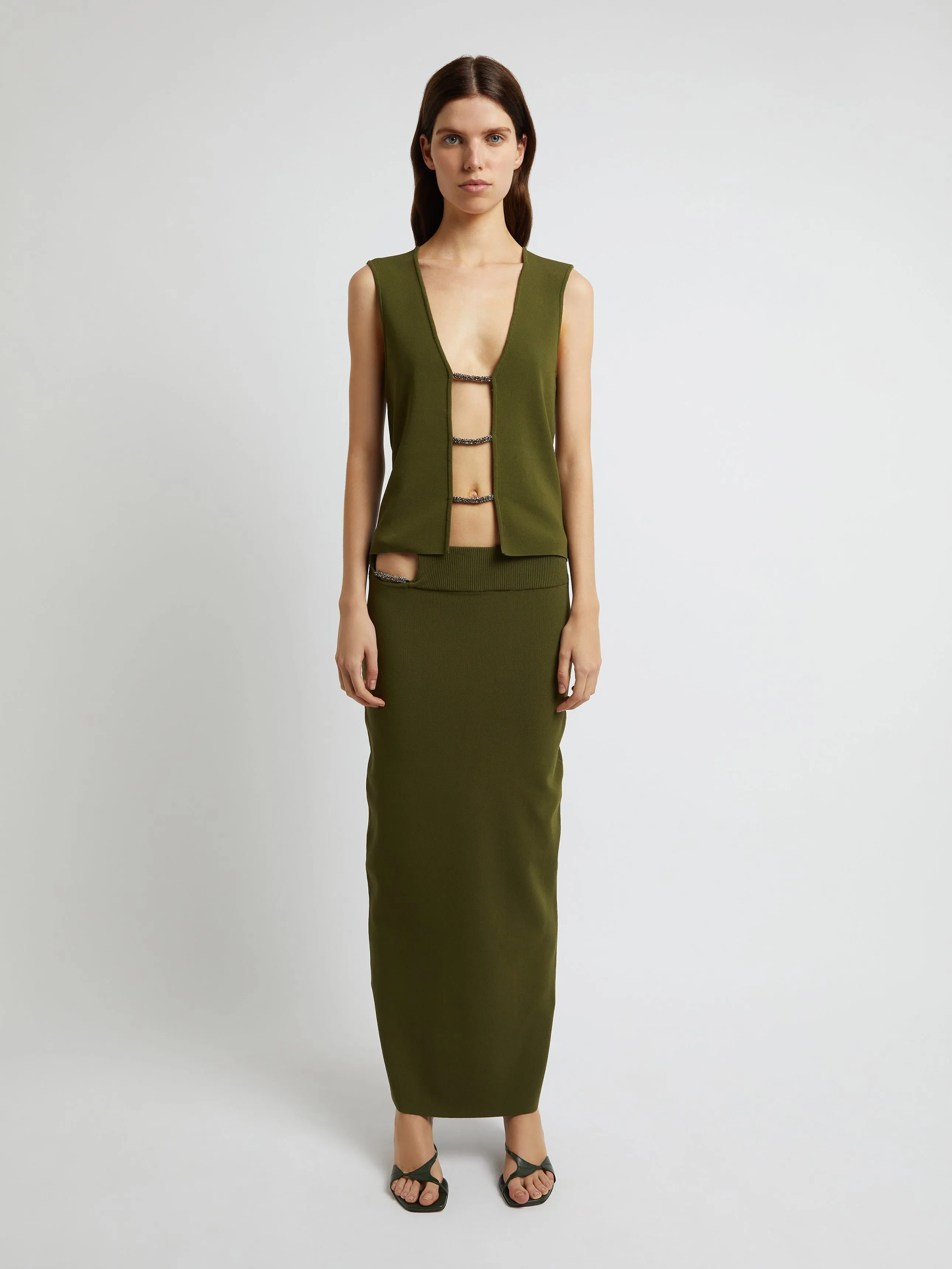 Crystalline Lattice Column Skirt sold by Christopher Esber