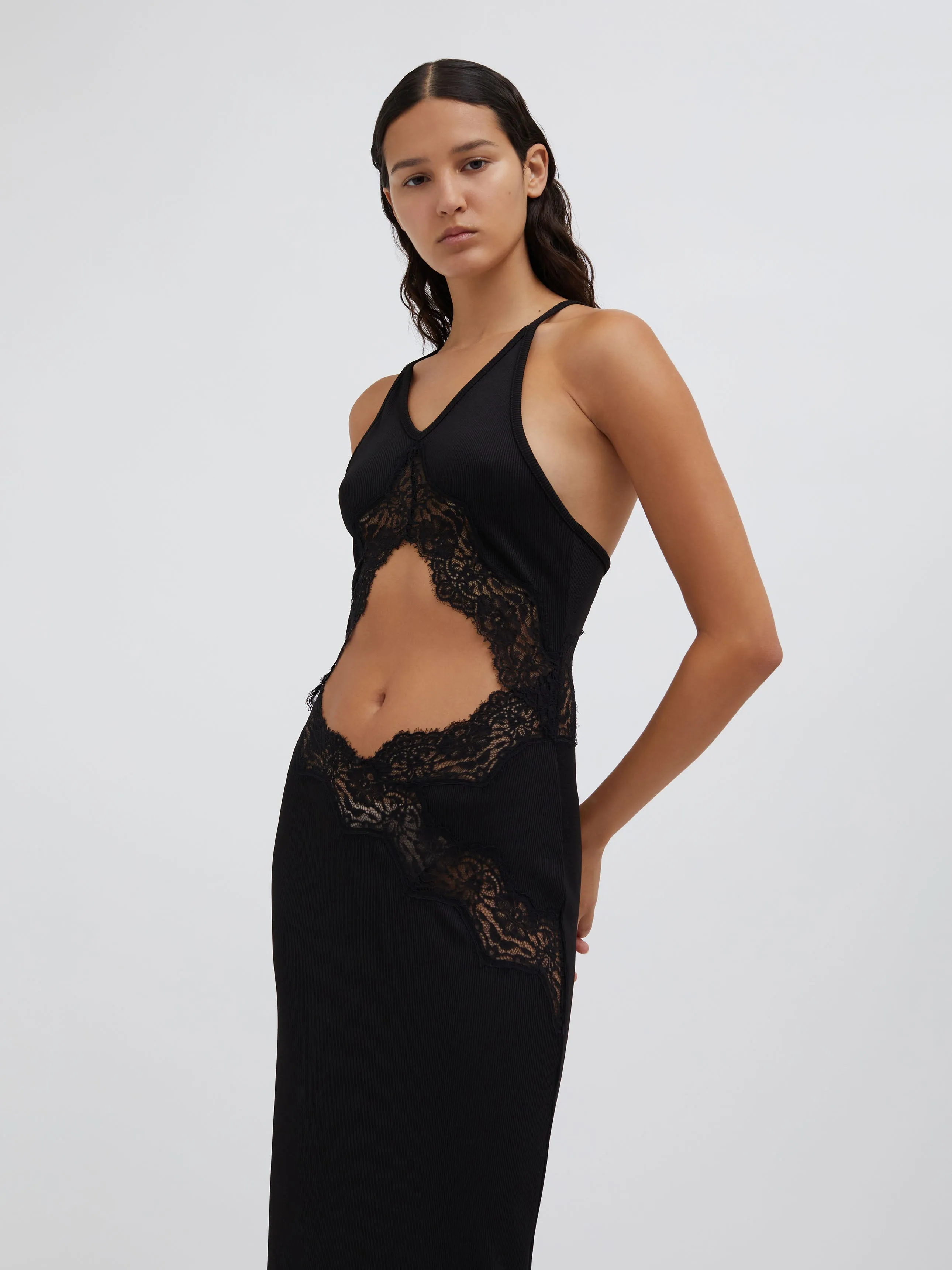 Lace Insert Halter Dress sold by Christopher Esber product image thumbnail 5