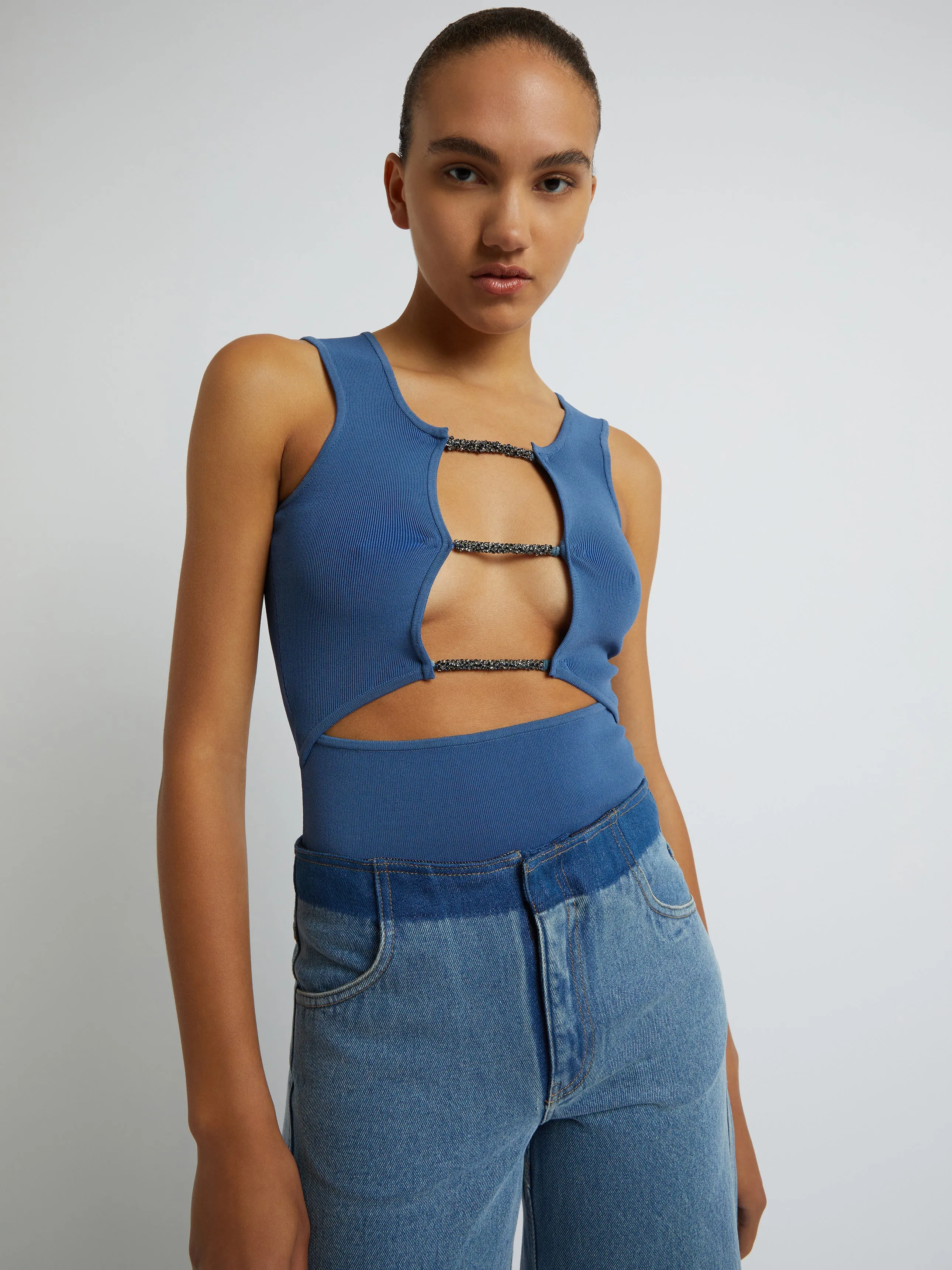 Crystal Lattice Tank sold by Christopher Esber