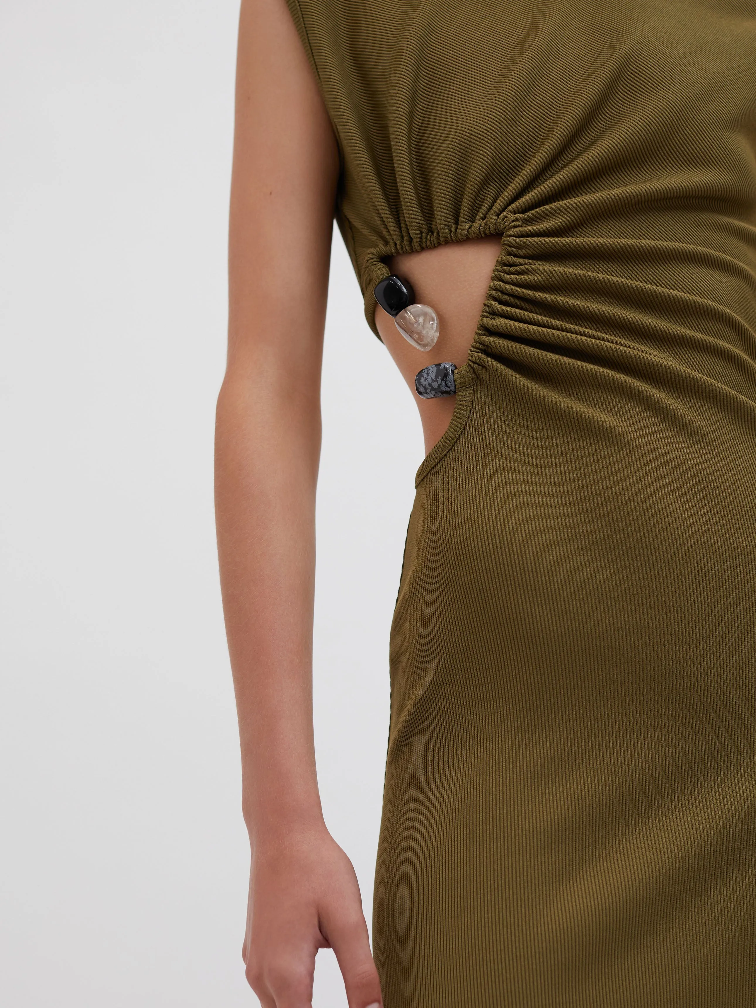 Tri Crystal Stone Tank Dress sold by Christopher Esber product image thumbnail 2