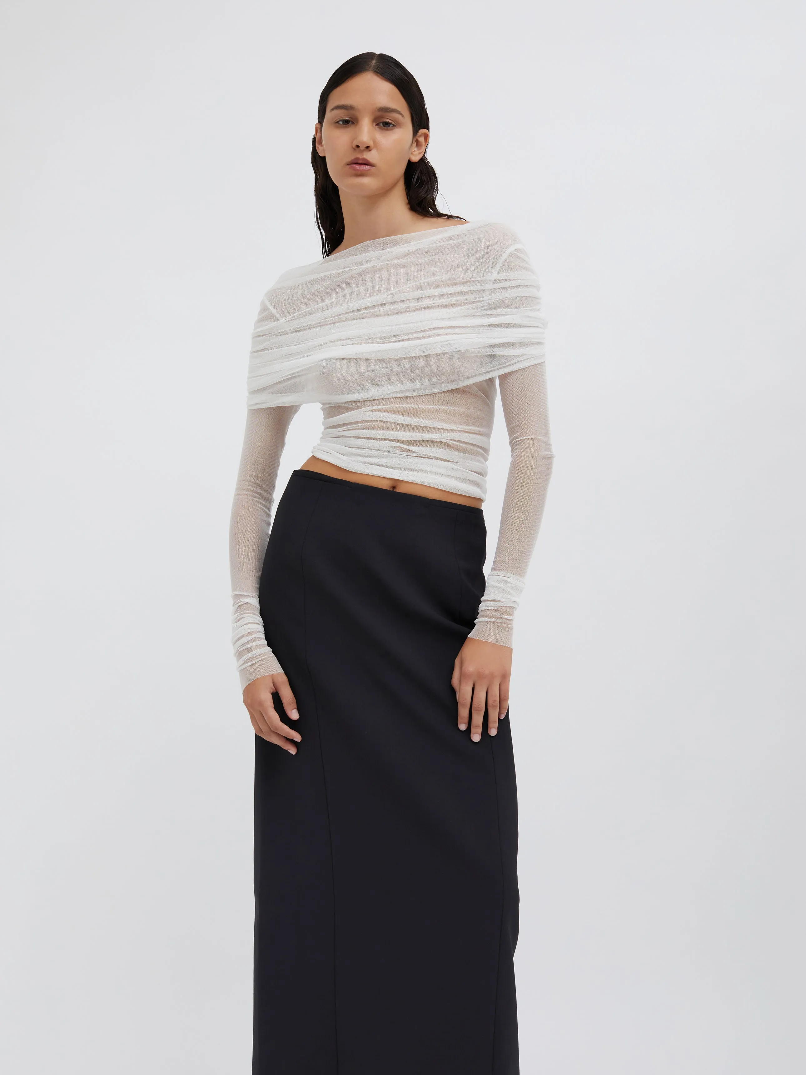 Racquet Straight Tailored Skirt sold by Christopher Esber product image thumbnail 2