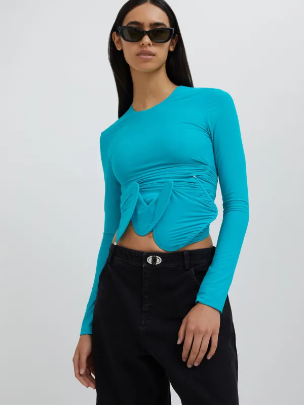 Venus Looped Long Sleeve Top made by Christopher Esber