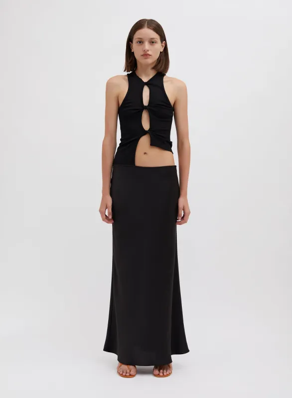 Open Twist Satin Tank Dress sold by Christopher Esber