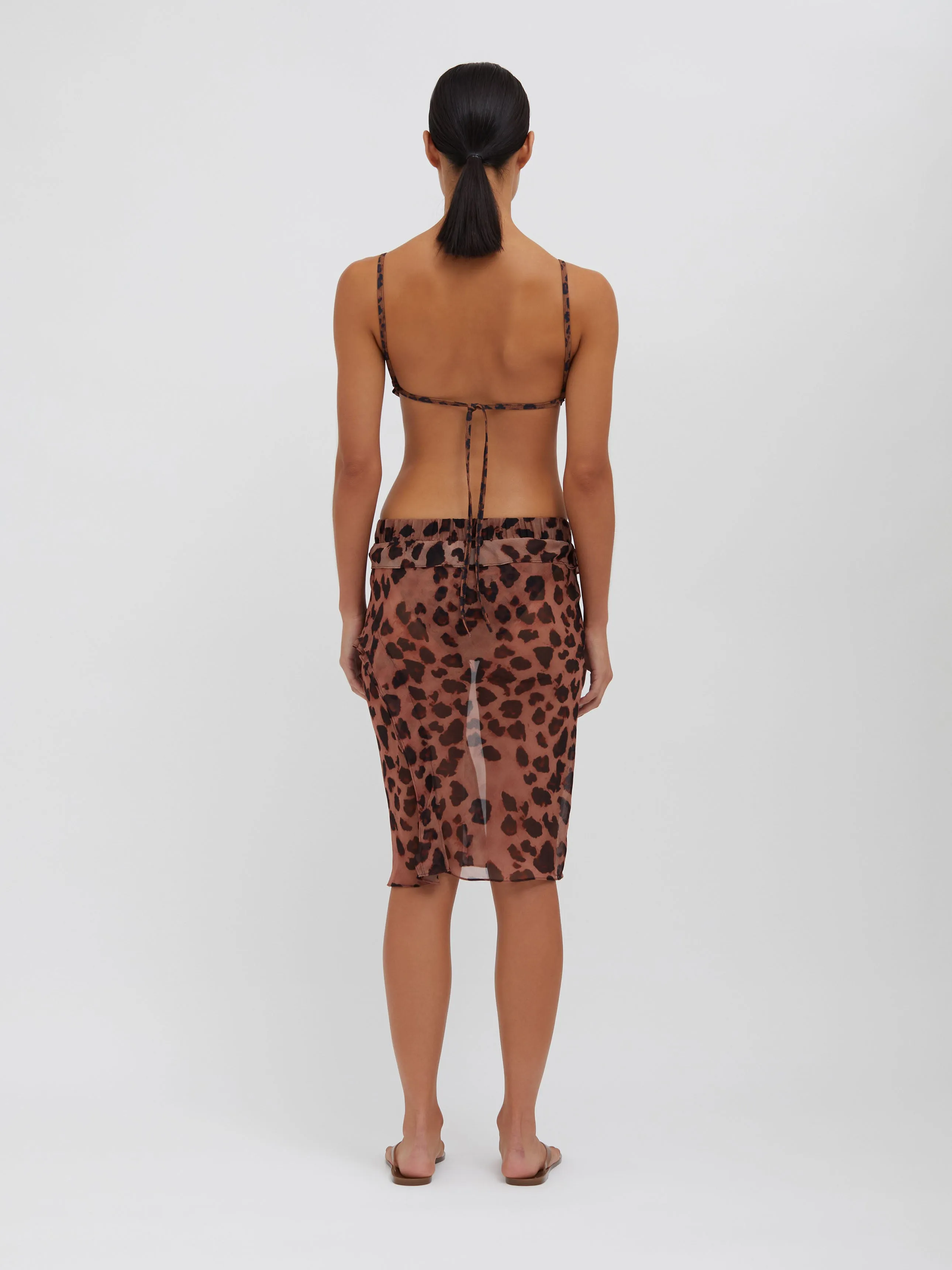 Concave Bias Layered Sheer Print Skirt sold by Christopher Esber product image thumbnail 4