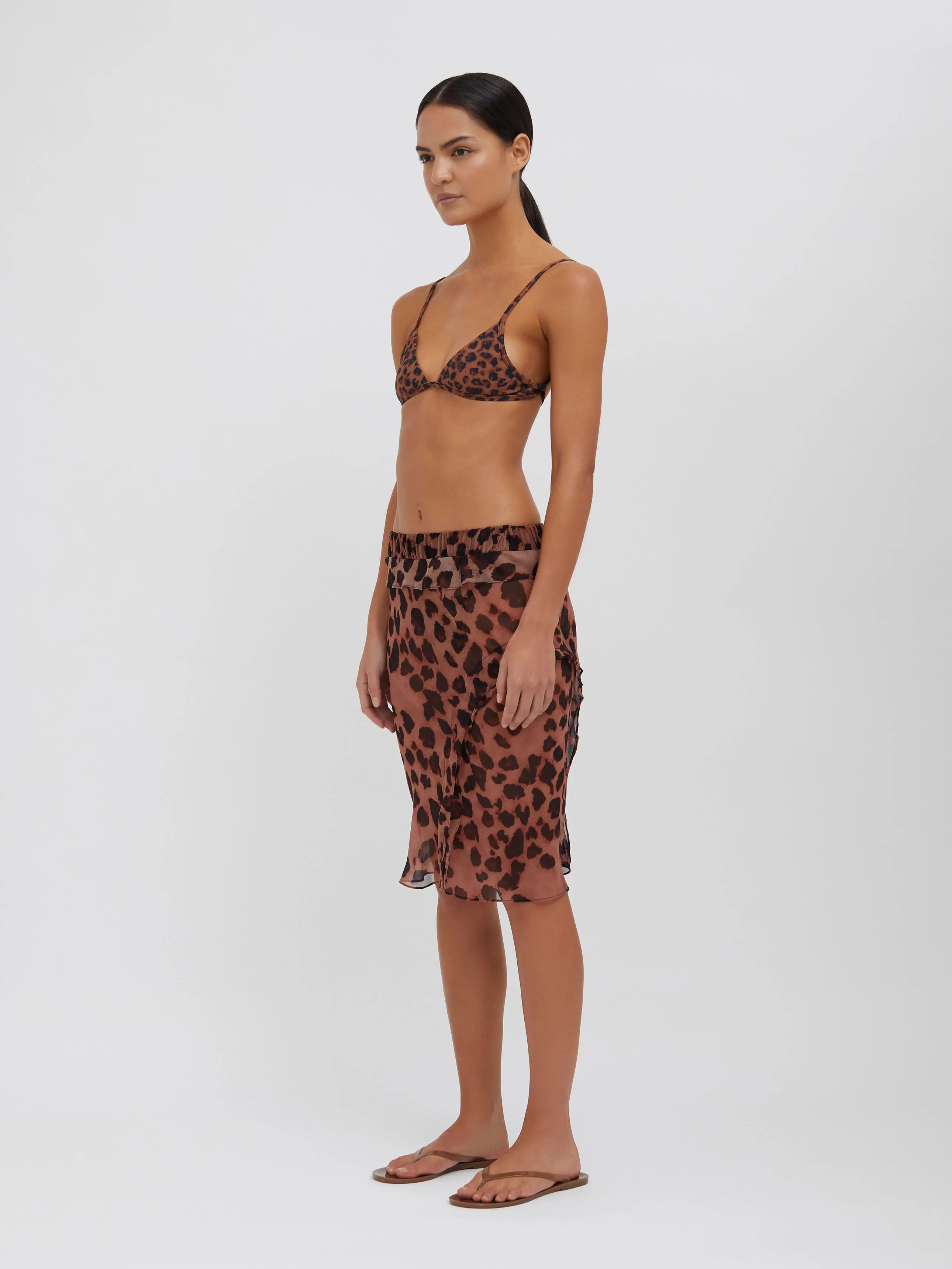 Concave Bias Layered Sheer Print Skirt sold by Christopher Esber product image thumbnail 3