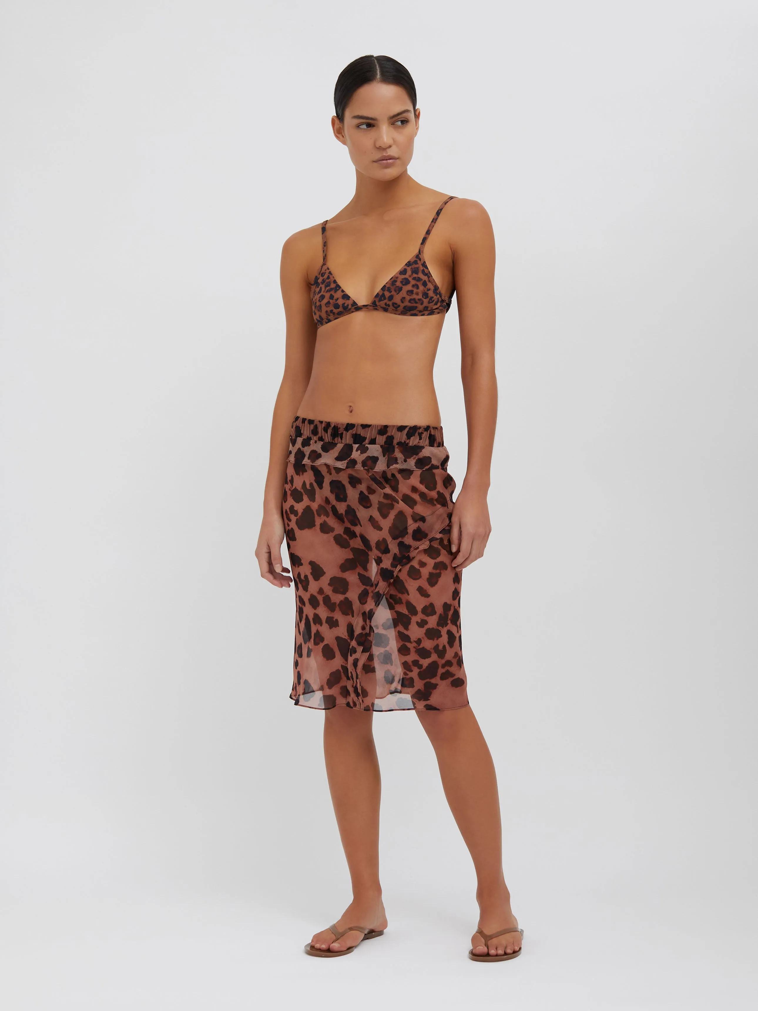 Concave Bias Layered Sheer Print Skirt sold by Christopher Esber product image thumbnail 5