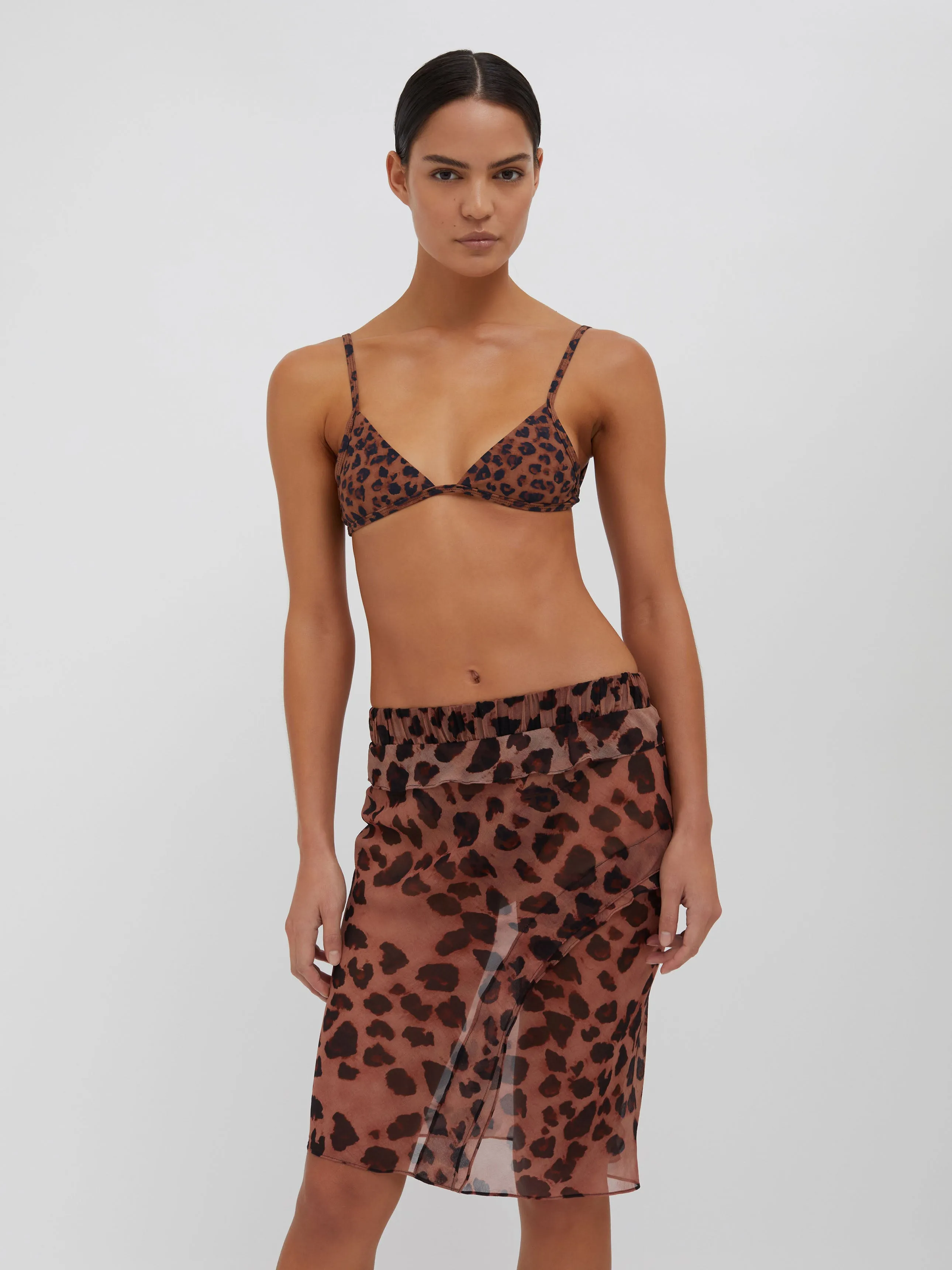 Concave Bias Layered Sheer Print Skirt sold by Christopher Esber product image thumbnail 2